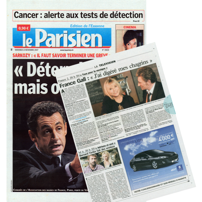 La chanteuse France Gall, qui a fêté ses 60 ans début octobre 2007, a reçu Le Parisien à l'occasion d'une soirée hommage à Michel Berger.
