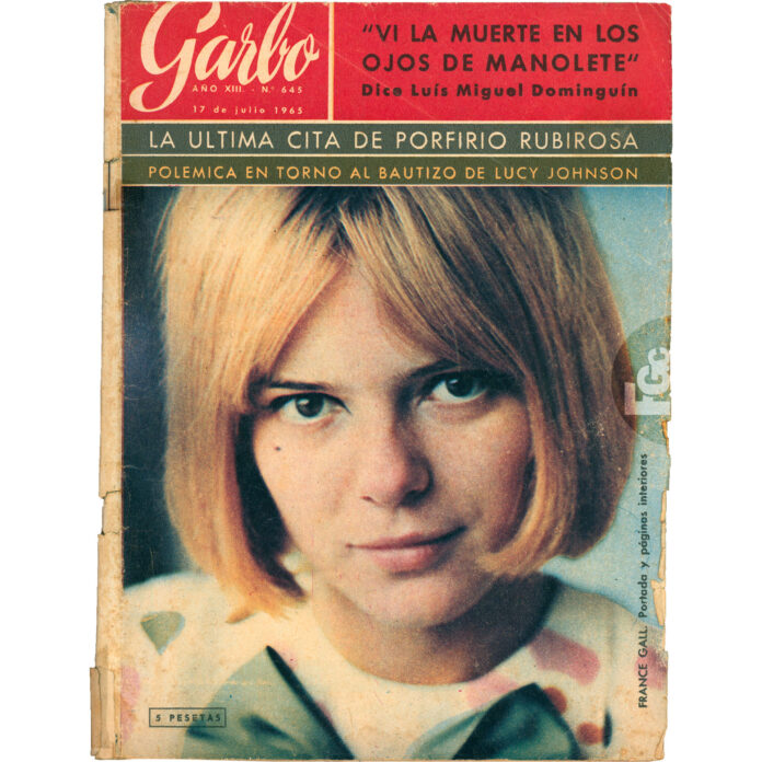 Découvrez France Gall dans le magazine espagnol Garbo : sa carrière, sa victoire à l’Eurovision, et son portrait intime, entre talent, timidité et charme naturel.