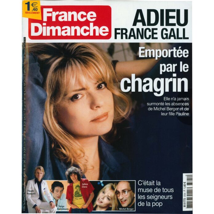 Hommage à France Gall, petite fiancée pop des Français, à travers un article de France Dimanche de 2018 retraçant sa carrière et ses drames.