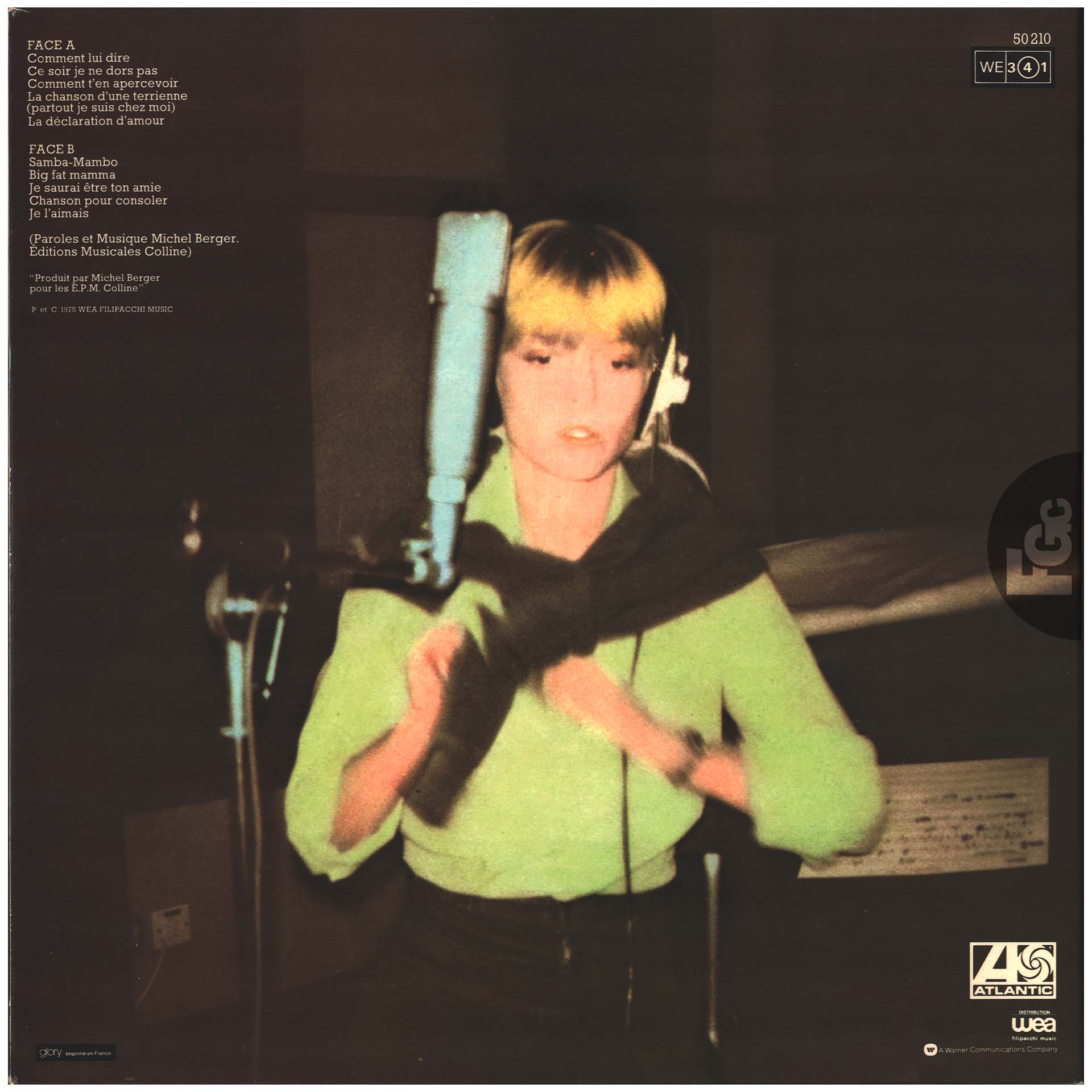 France Gall | 33 tours pochette brillante 1976 | 10 titres dont La déclaration d’amour et Comment lui dire | Pressage français Atlantic 50 210