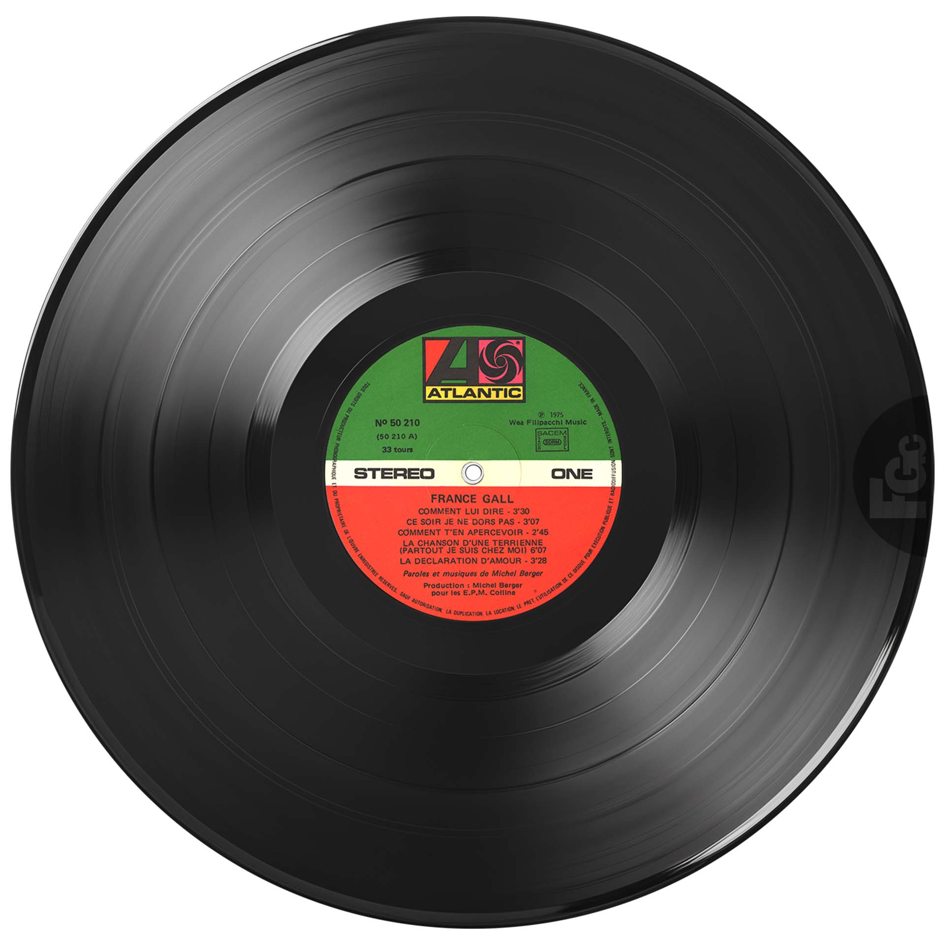 France Gall | 33 tours pochette brillante 1976 | 10 titres dont La déclaration d’amour et Comment lui dire | Pressage français Atlantic 50 210