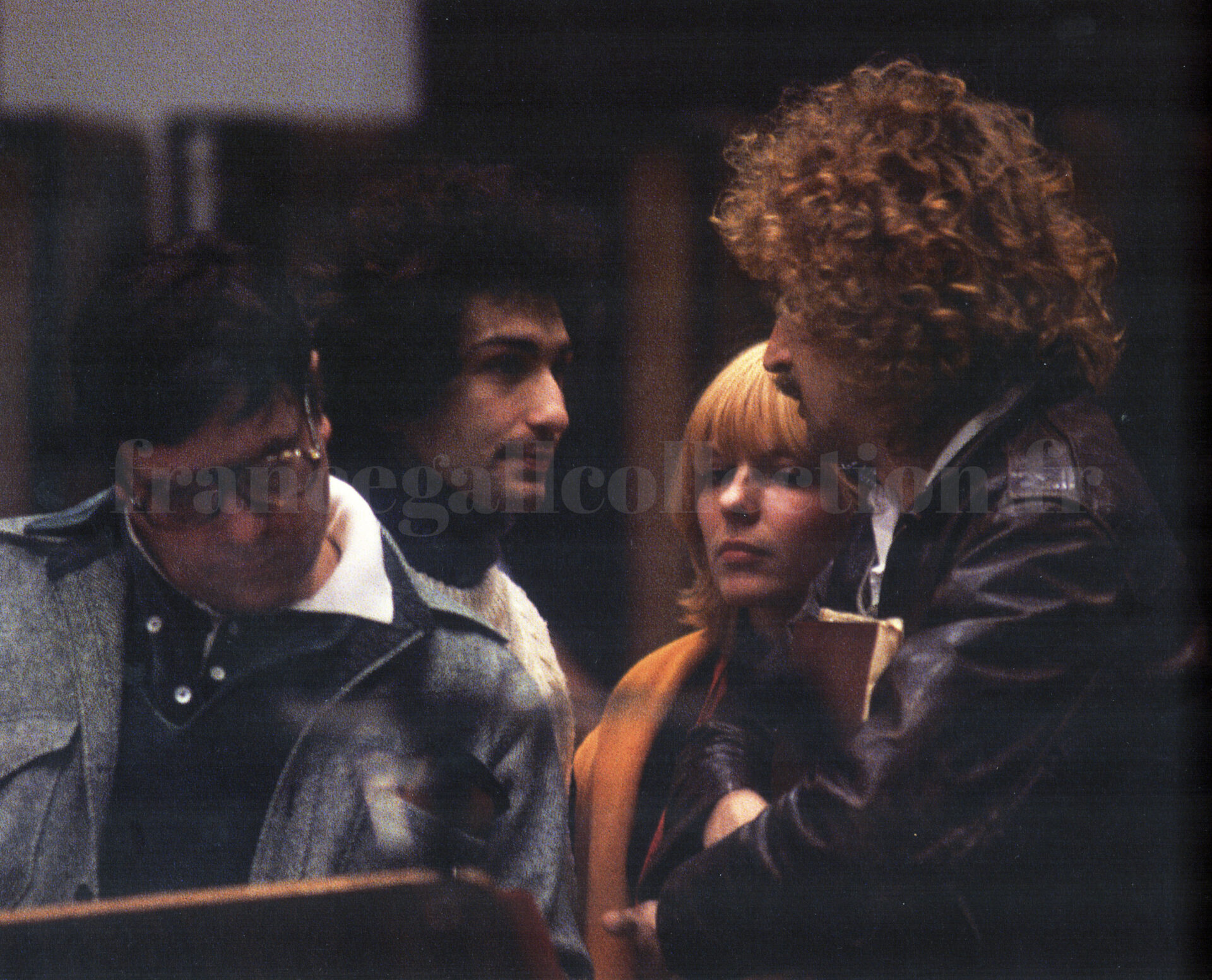 France Gall aux côtés de Michel Berger et du metteur en scène Tom O’Horgan pendant les répétitions de Starmania en 1979.