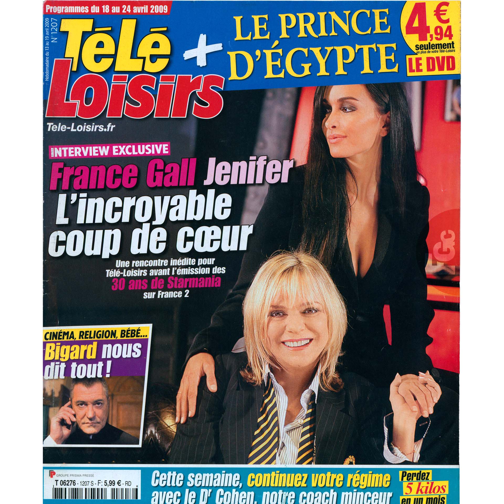 France Gall | Interview Télé-Loisirs avril 2009 | À l’occasion des 30 ans de Starmania sur France 2 avec Jenifer, Amel Bent et Christophe Willem