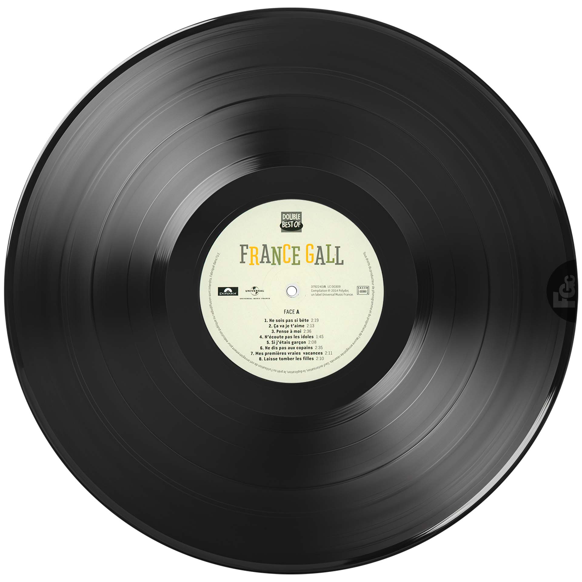 Double vinyle 33t 2014 avec 32 chansons Philips de France Gall entre 1963 et 1968 – francegallcollection.fr