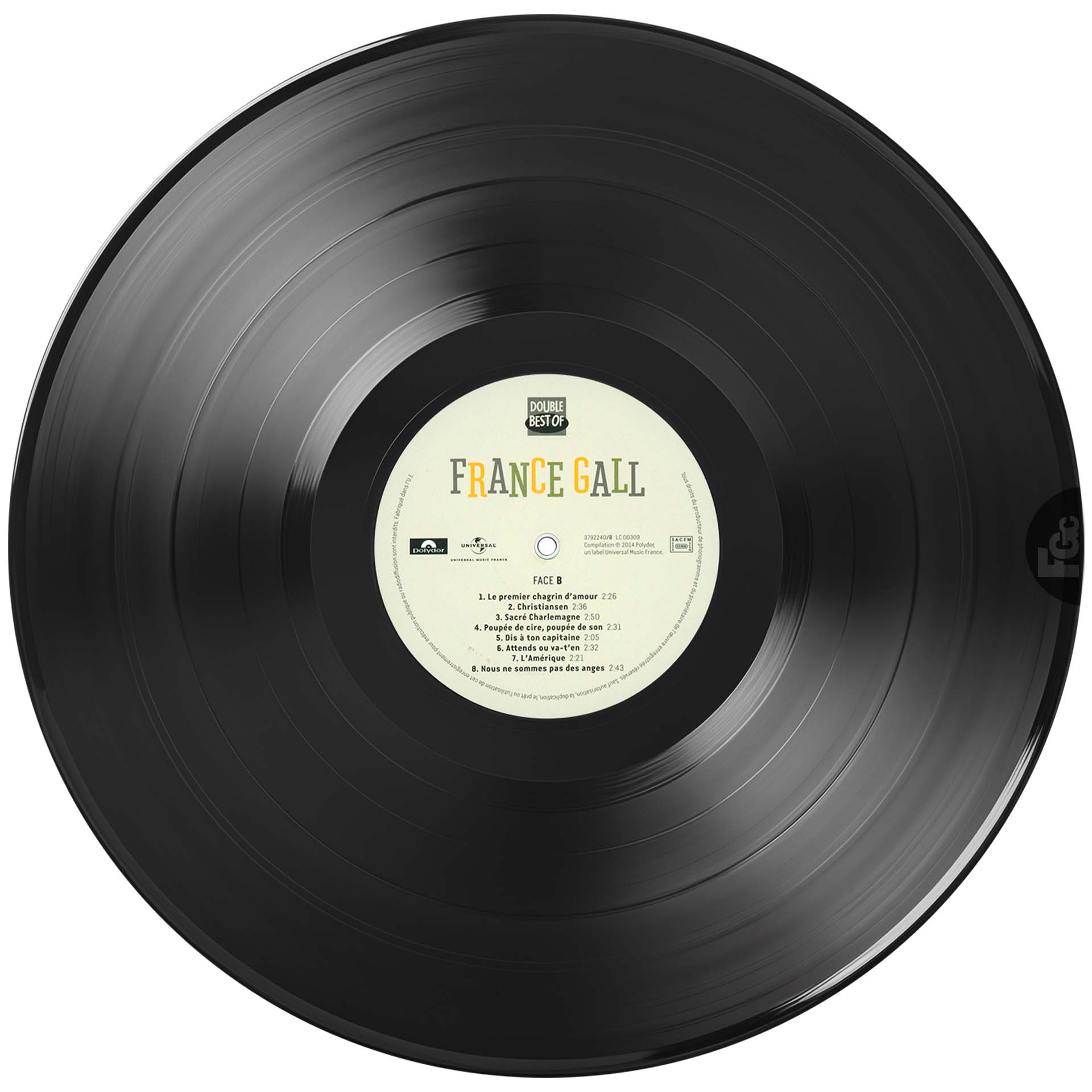 Double vinyle 33t 2014 avec 32 chansons Philips de France Gall entre 1963 et 1968 – francegallcollection.fr