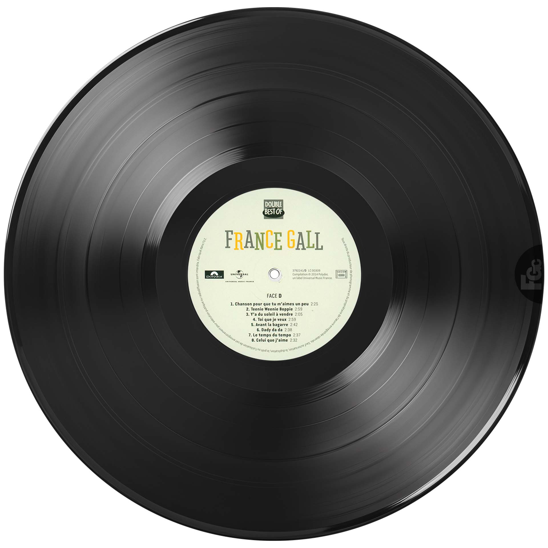 Double vinyle 33t 2014 avec 32 chansons Philips de France Gall entre 1963 et 1968 – francegallcollection.fr