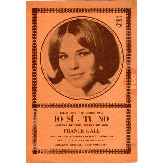 France Gall partition Io sì – Tu no, adaptation italienne de Poupée de cire publiée en 1965 – francegallcollection.fr
