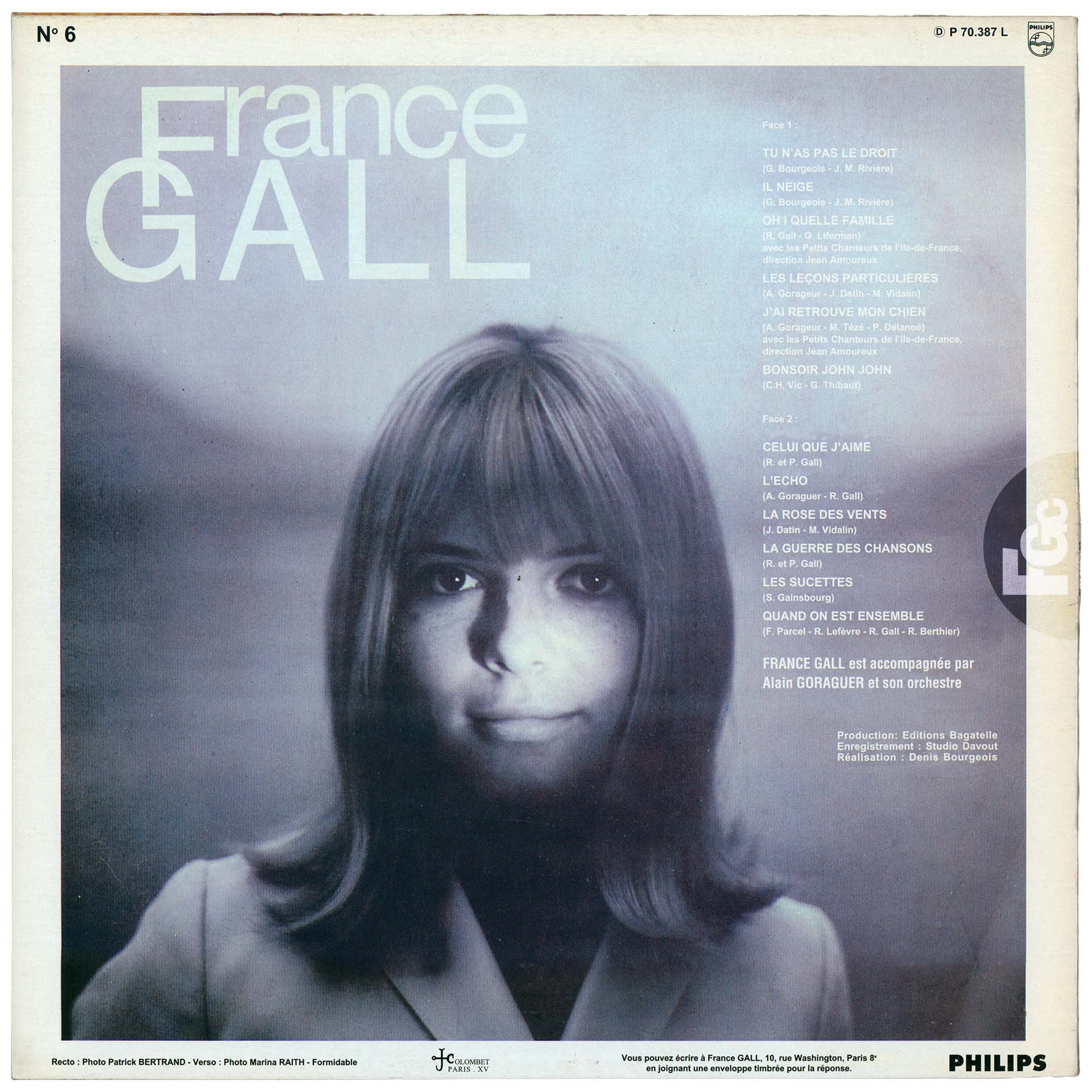 France Gall – Les sucettes – Vinyle UK – 33 tours – 1990
