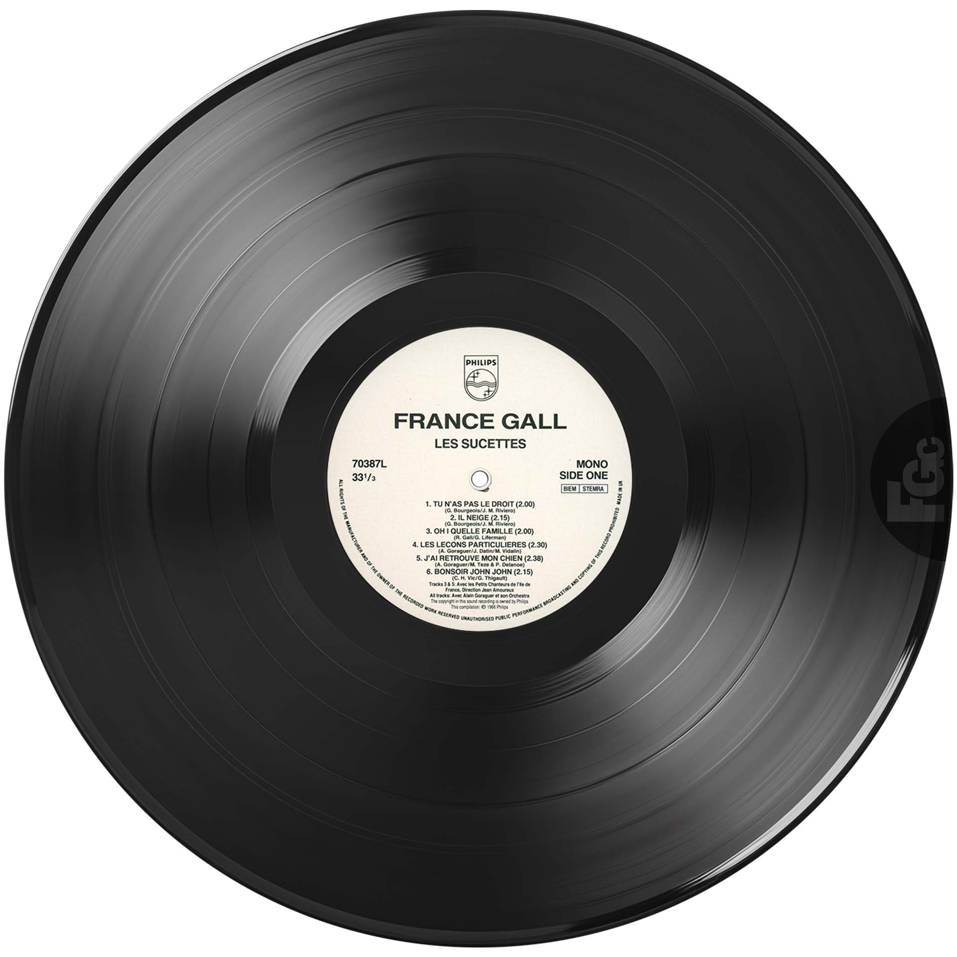 France Gall – Les sucettes – Vinyle UK – 33 tours – 1990
