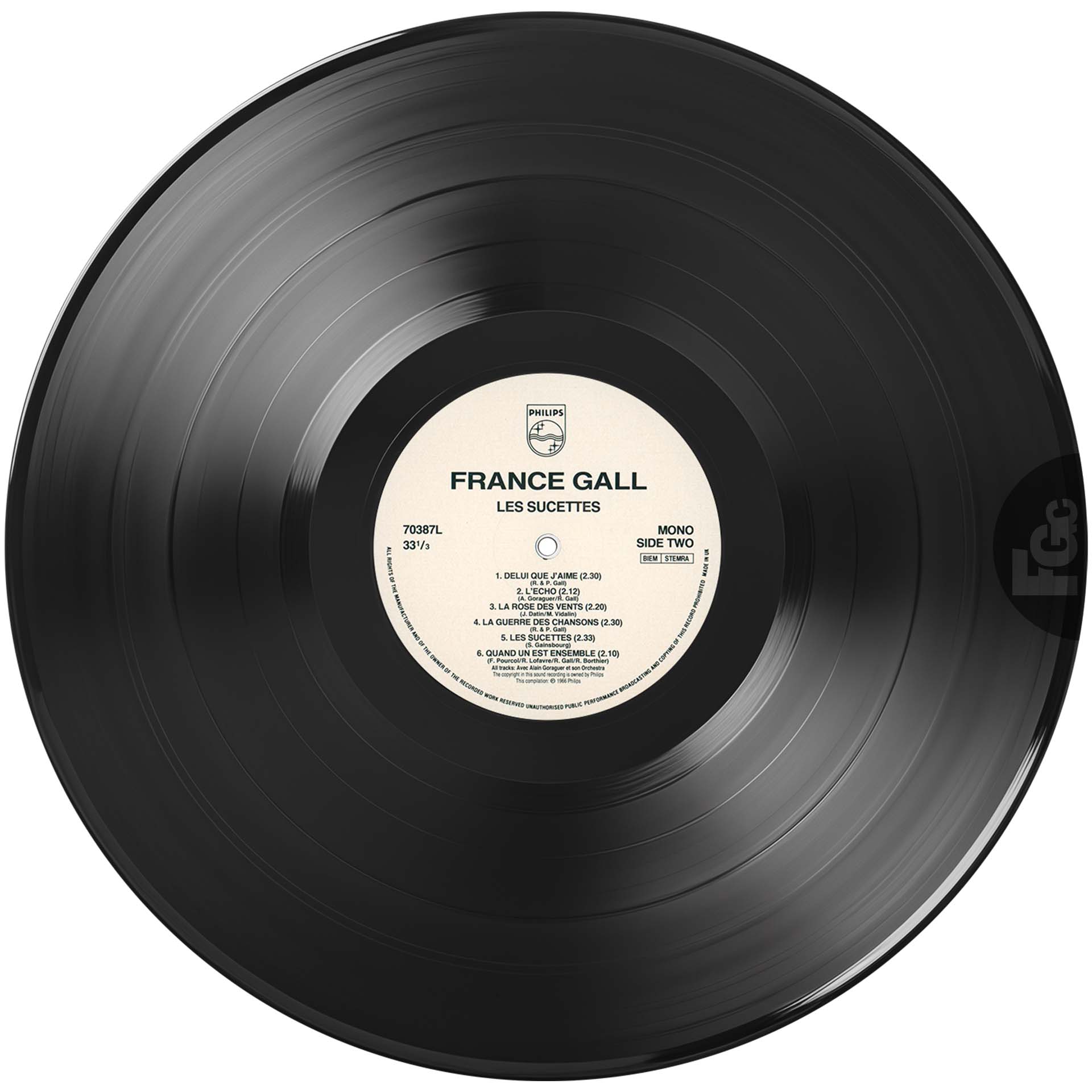 France Gall – Les sucettes – Vinyle UK – 33 tours – 1990