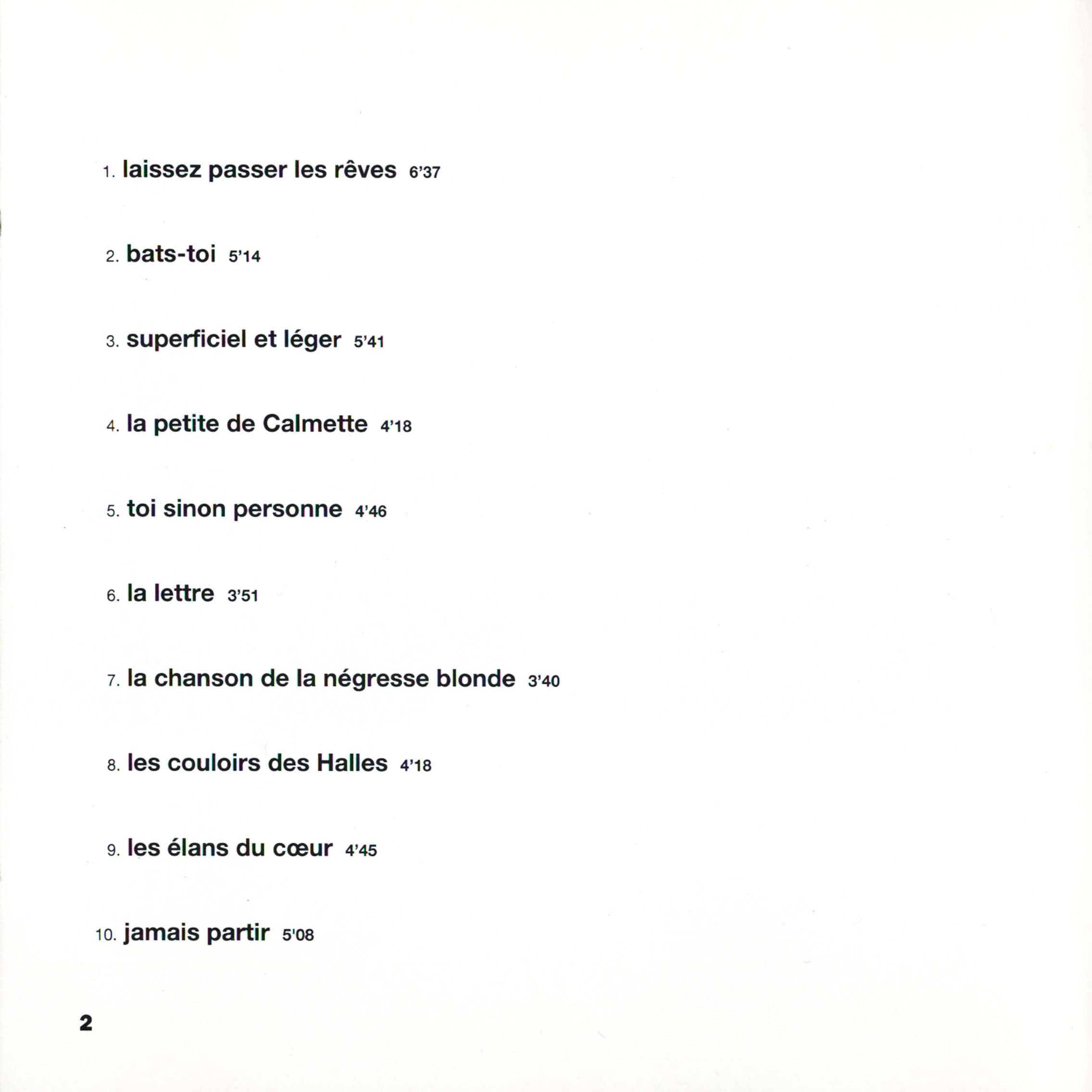 France Gall – Double Jeu | CD Corée 1992 | Album studio coréen