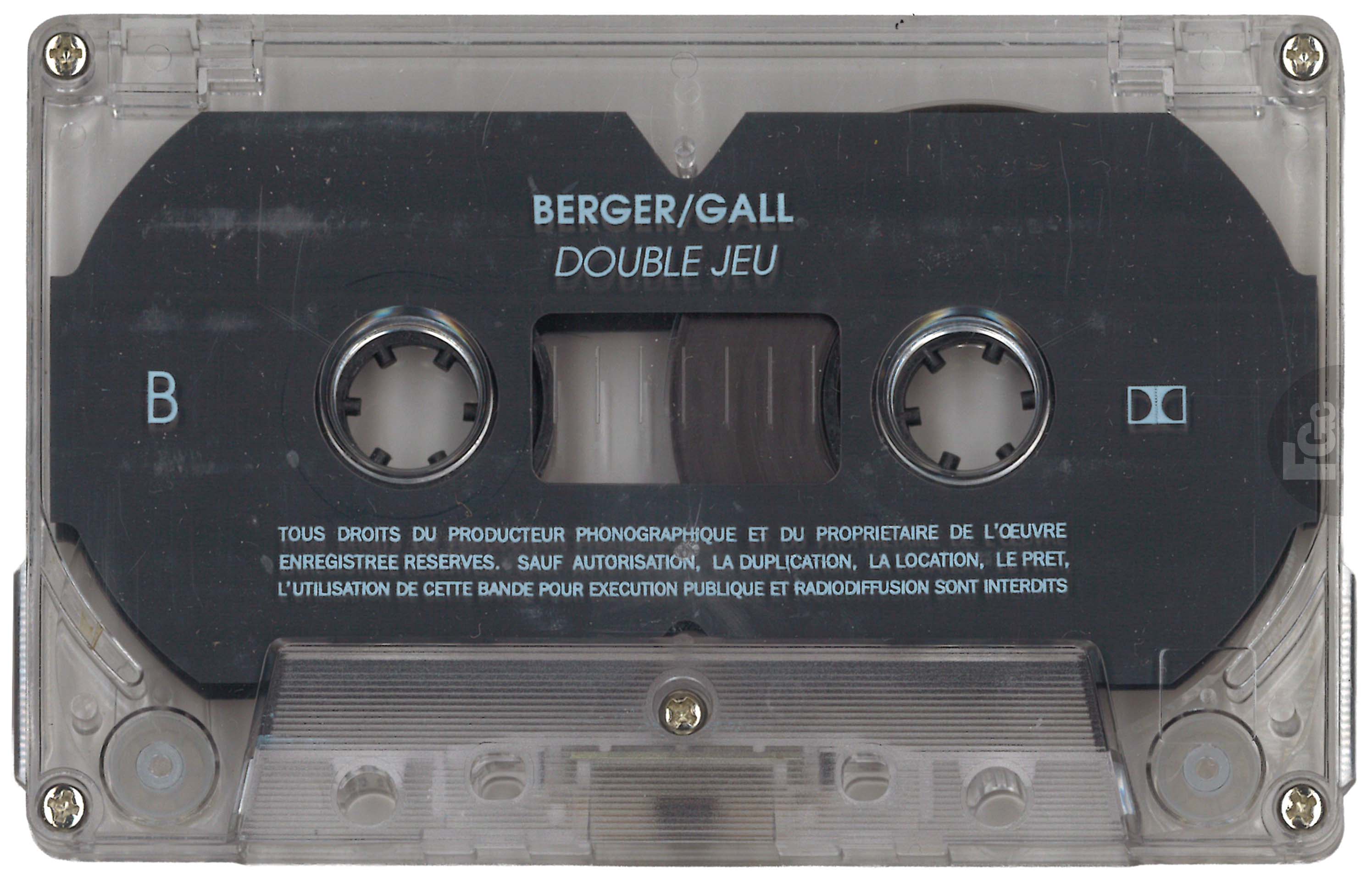 France Gall – K7 Double Jeu non officielle Arabie Saoudite 1992