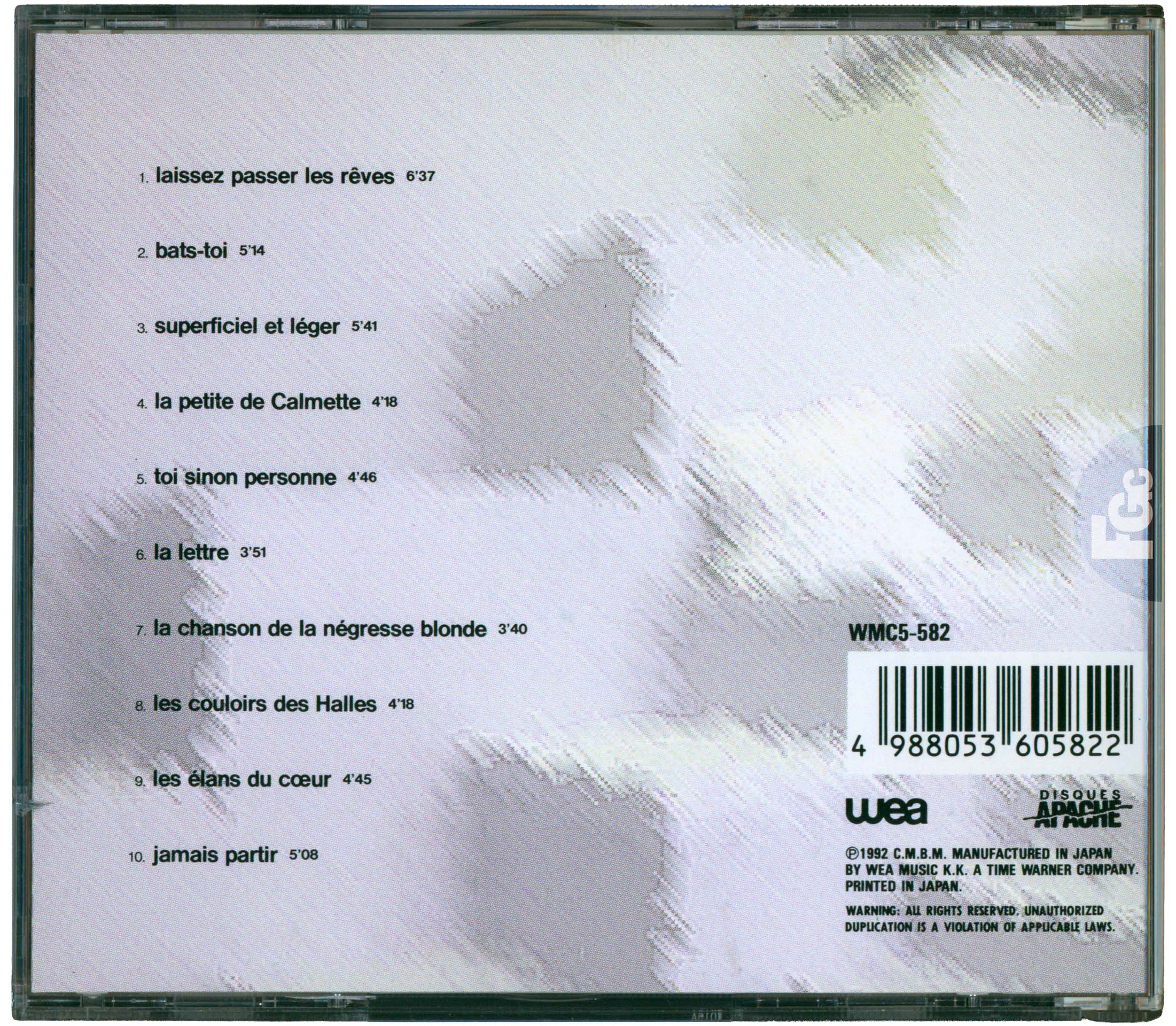 France Gall – CD Double Jeu Japon OBI 1993