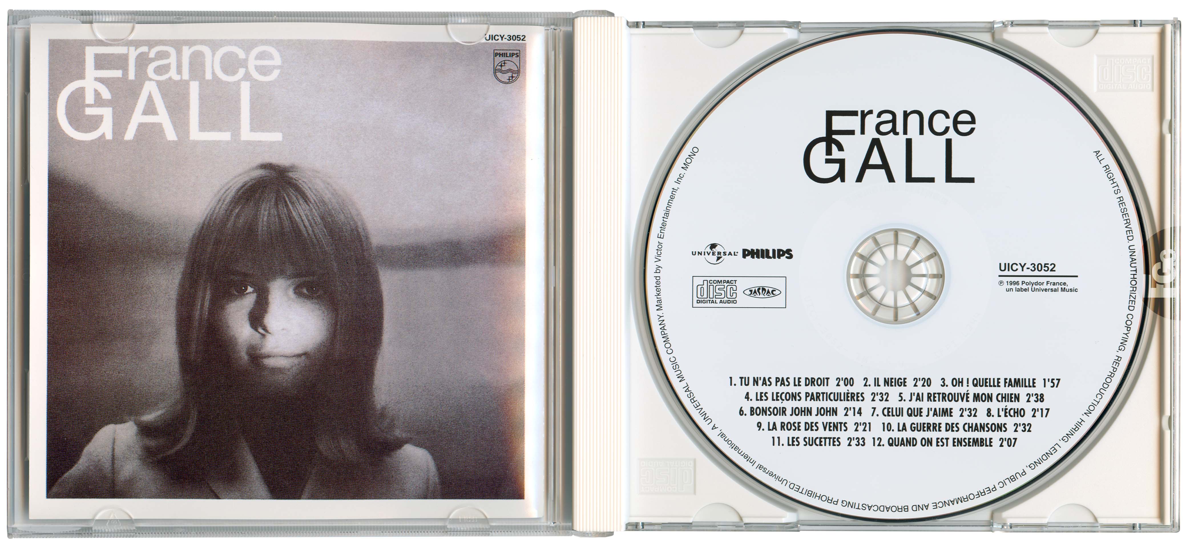 France Gall – Les sucettes – CD Japon 2000 avec OBI