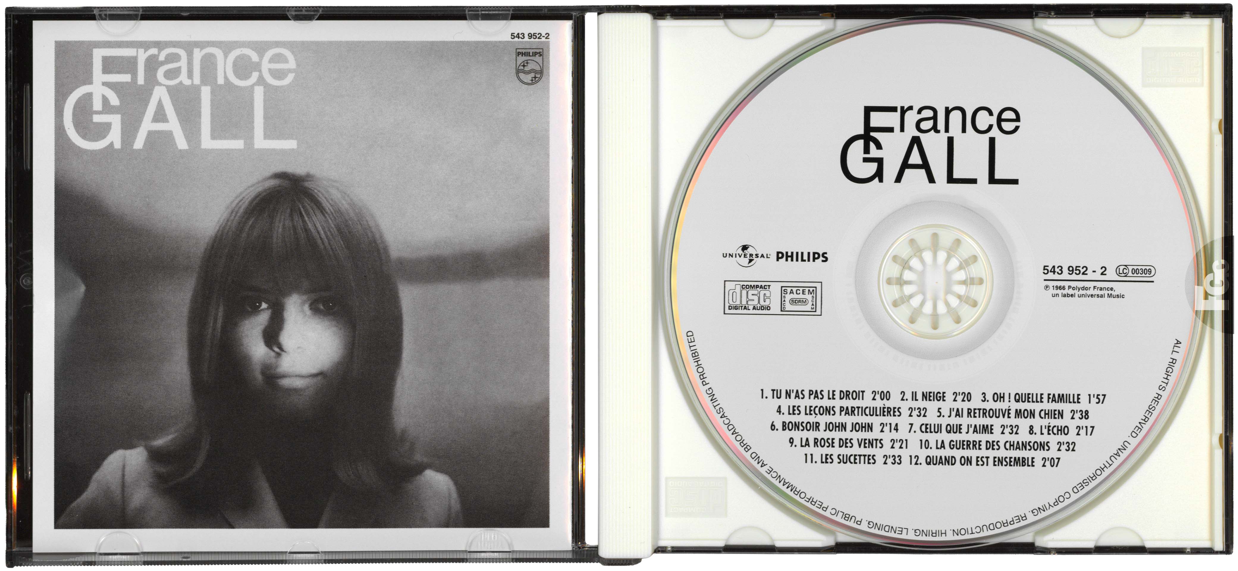 France Gall – Les sucettes – CD – édition France 2000
