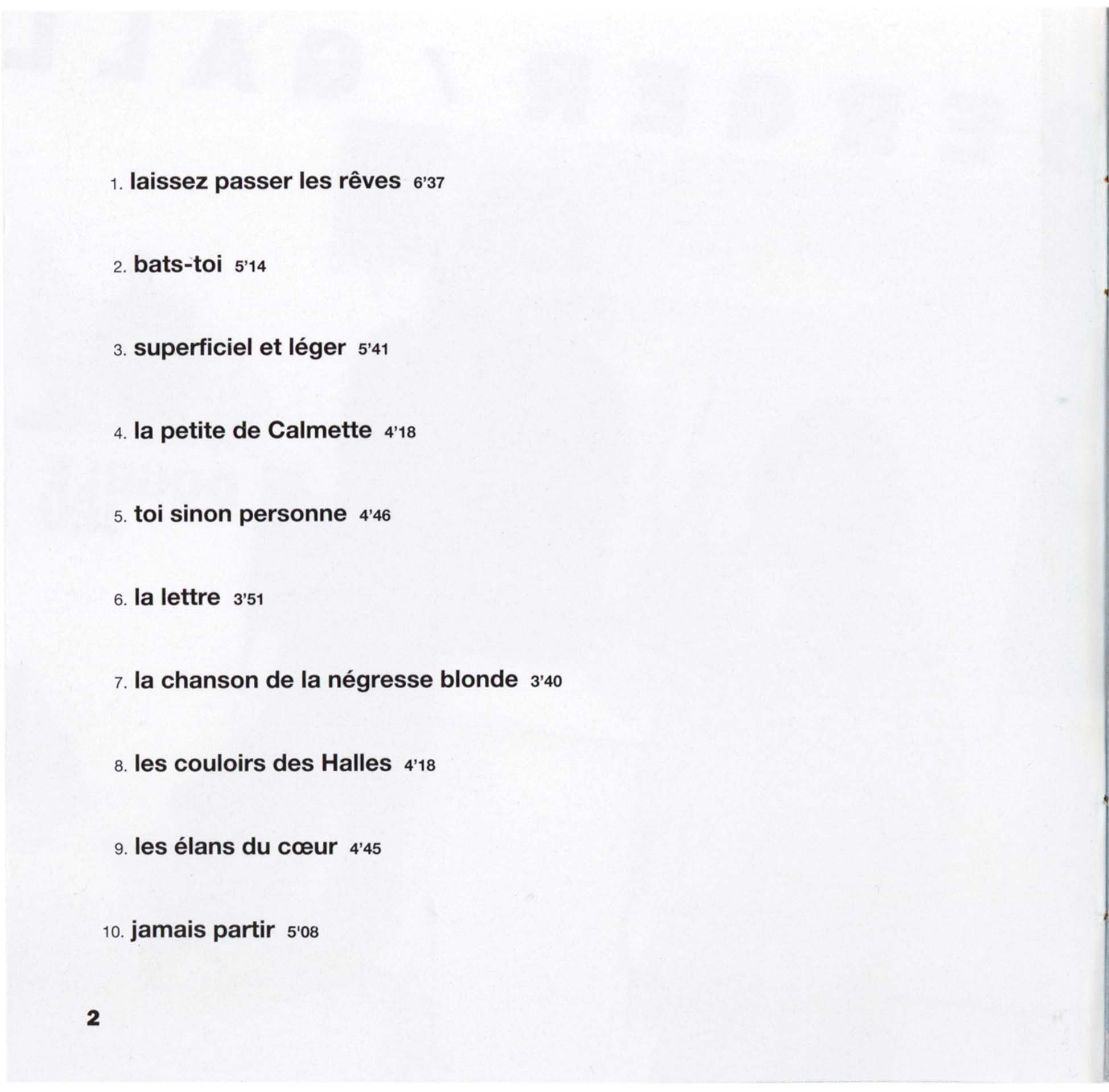 France Gall – CD Collector Double Jeu disque d’or 2001