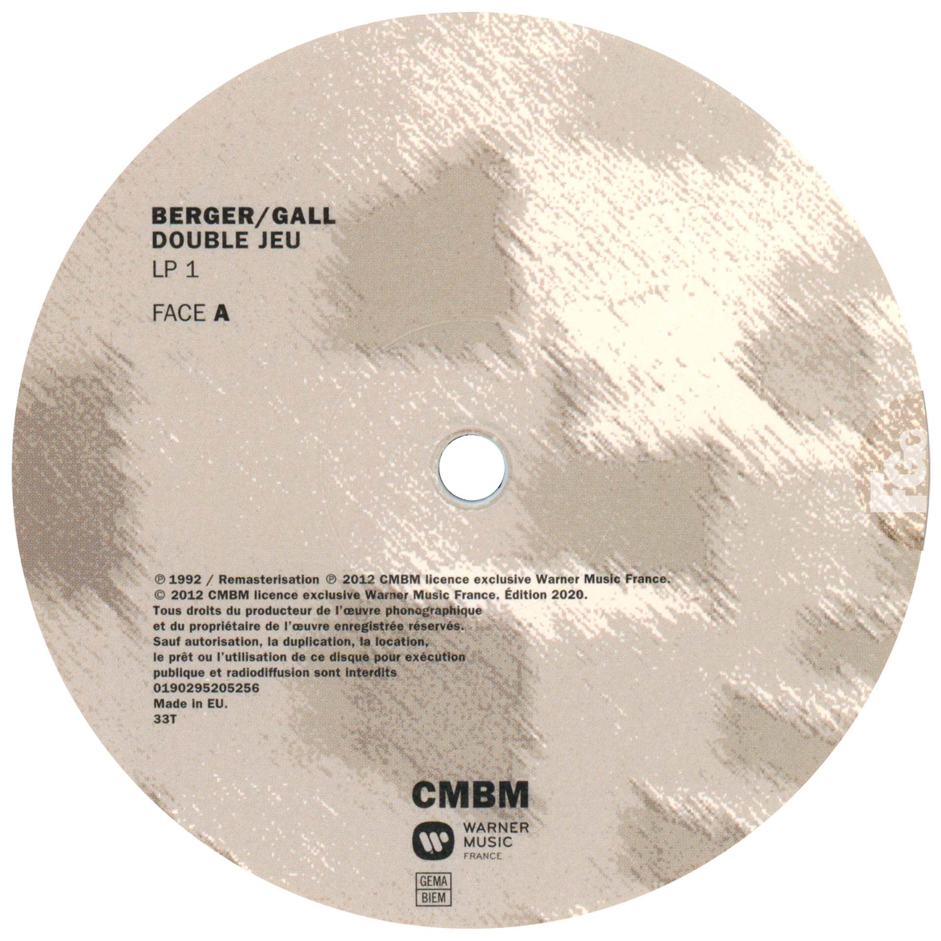 France Gall – Double Jeu vinyle blanc édition Fnac 2020