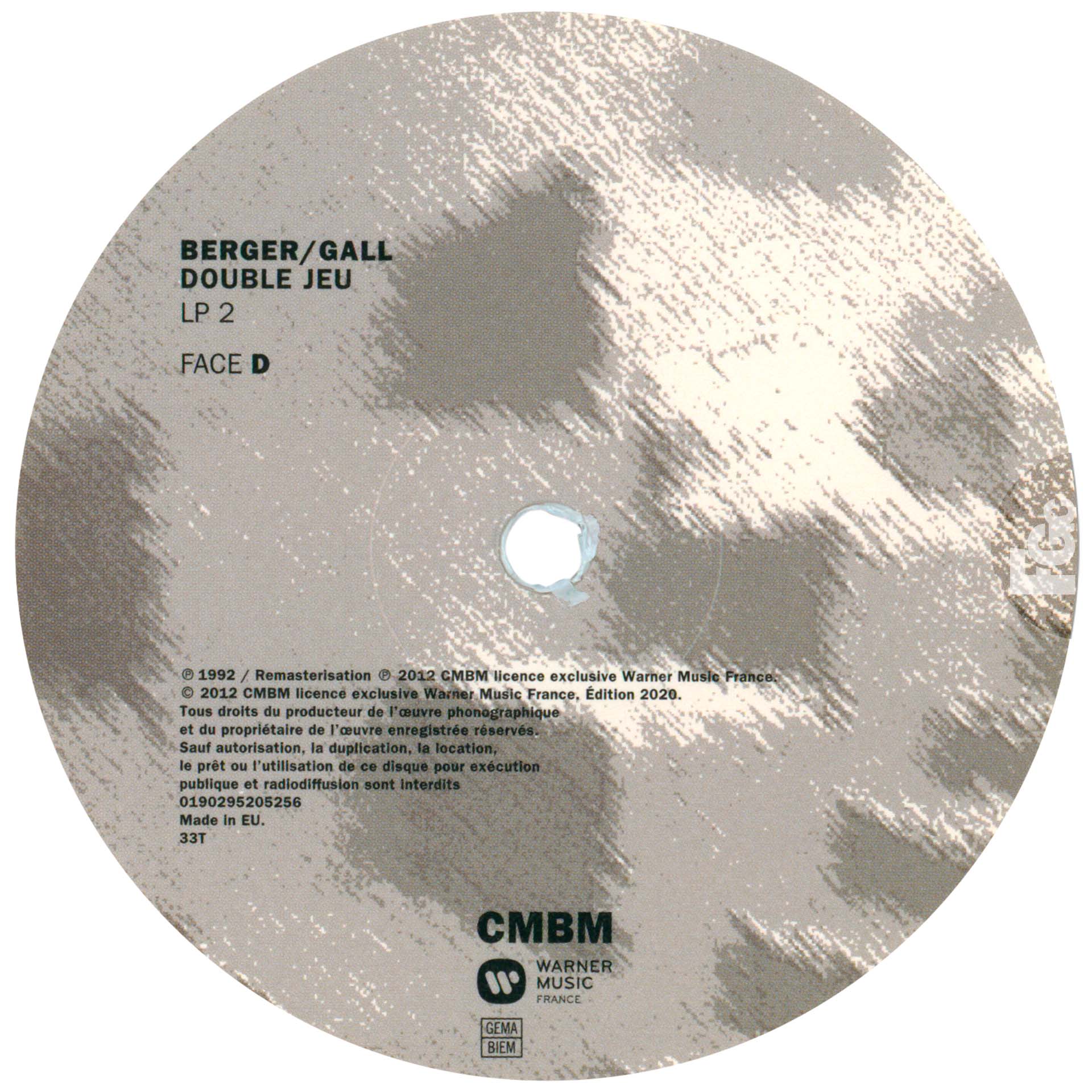 France Gall – Double Jeu vinyle blanc édition Fnac 2020