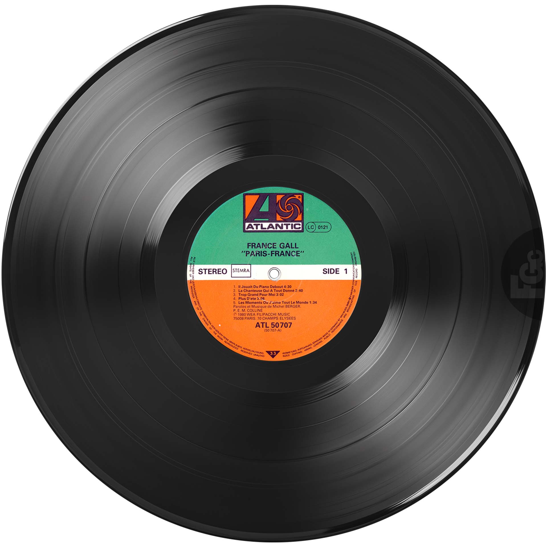 France Gall Paris, France 33 tours Pays-Bas 1980 avec sous-pochette.