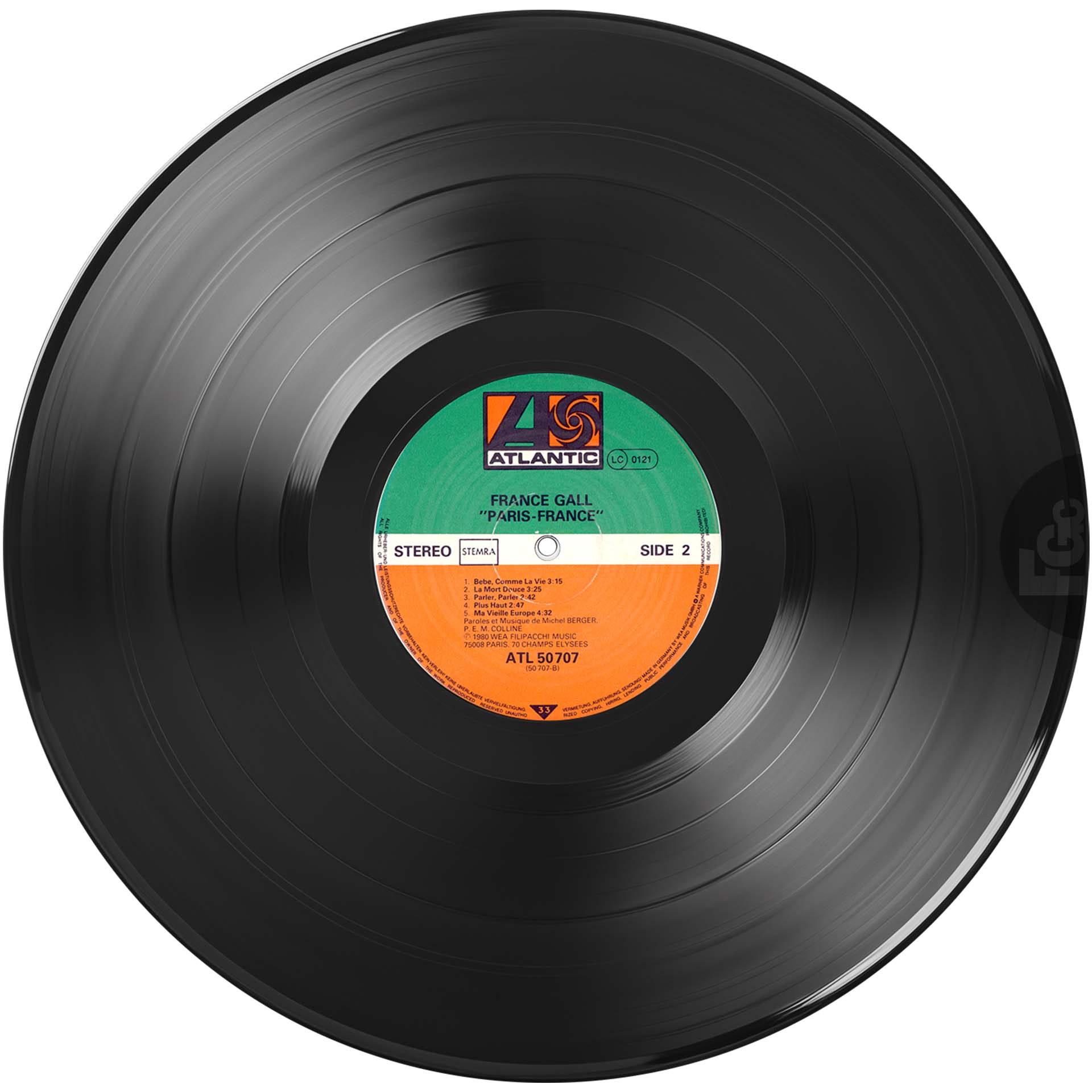 France Gall Paris, France 33 tours Pays-Bas 1980 avec sous-pochette.