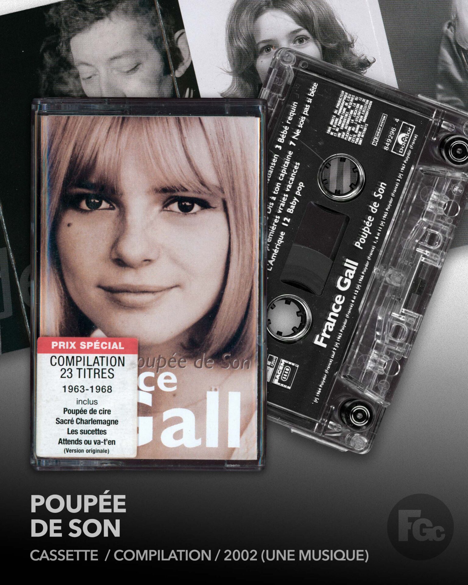 France Gall Poupée de son K7 2002 Une Musique.