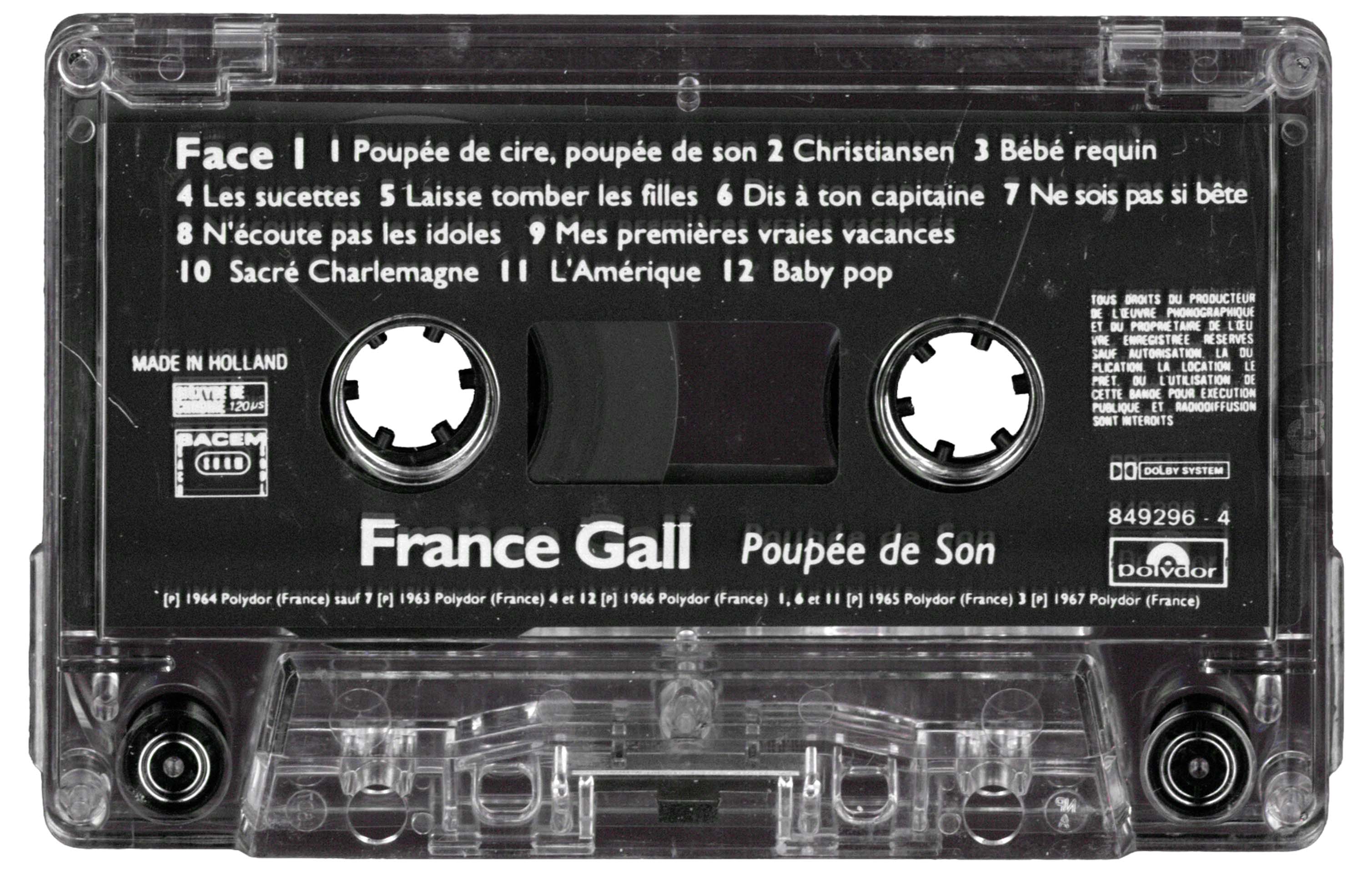 France Gall Poupée de son K7 2002 Une Musique.