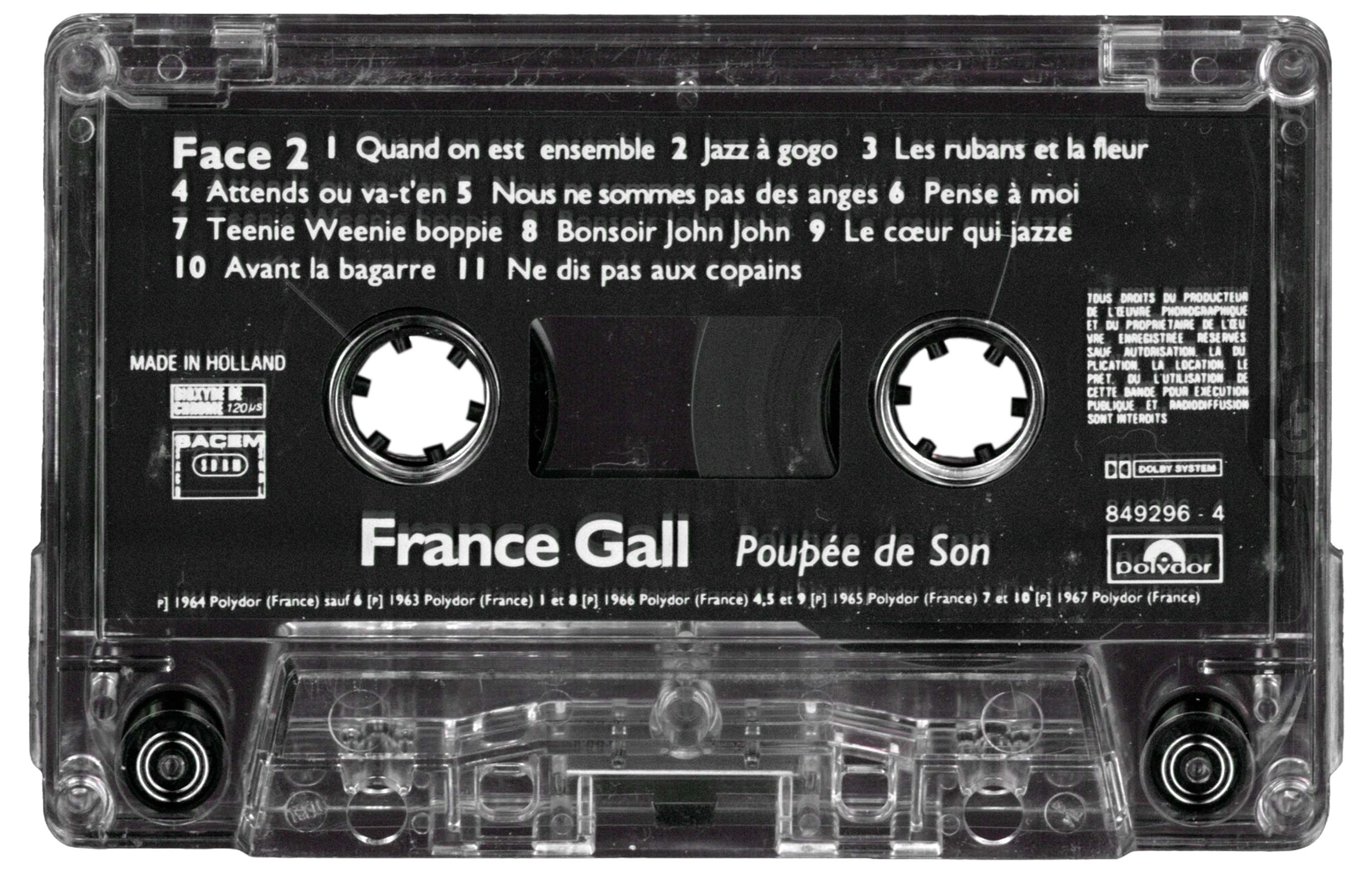 France Gall Poupée de son K7 2002 Une Musique.
