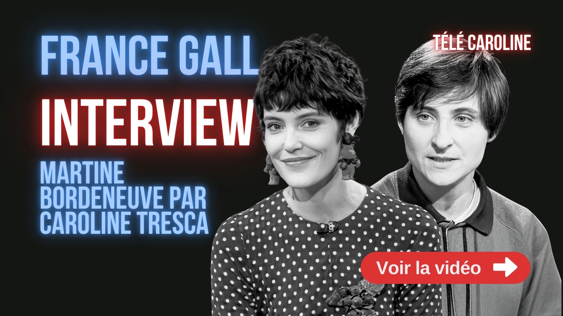 France Gall interview Télé Caroline 1990 FR3 Martine Bordeneuve