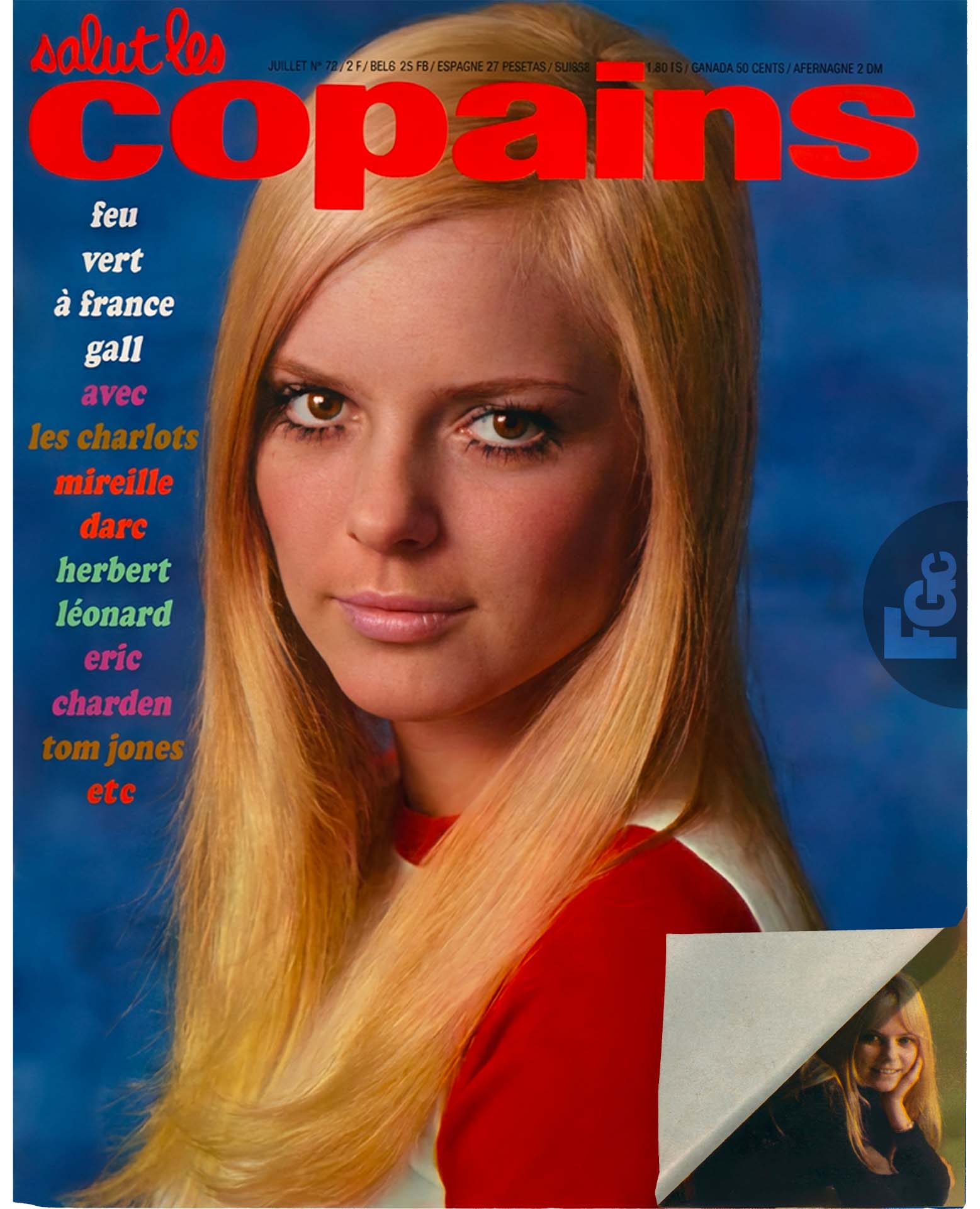 France Gall Salut les copains août 1968 Jean Marie Perier