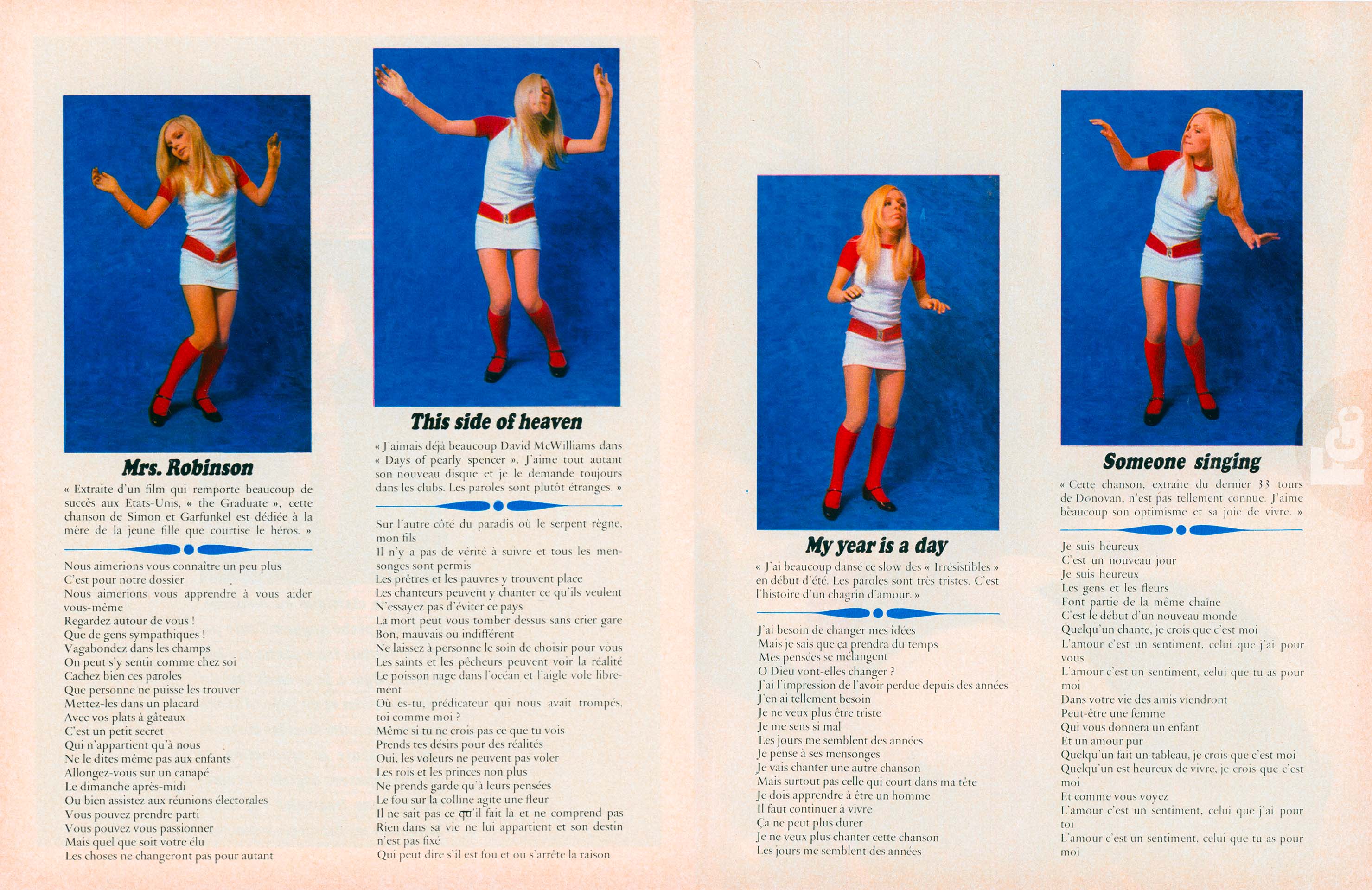 France Gall Salut les copains août 1968 Jean Marie Perier