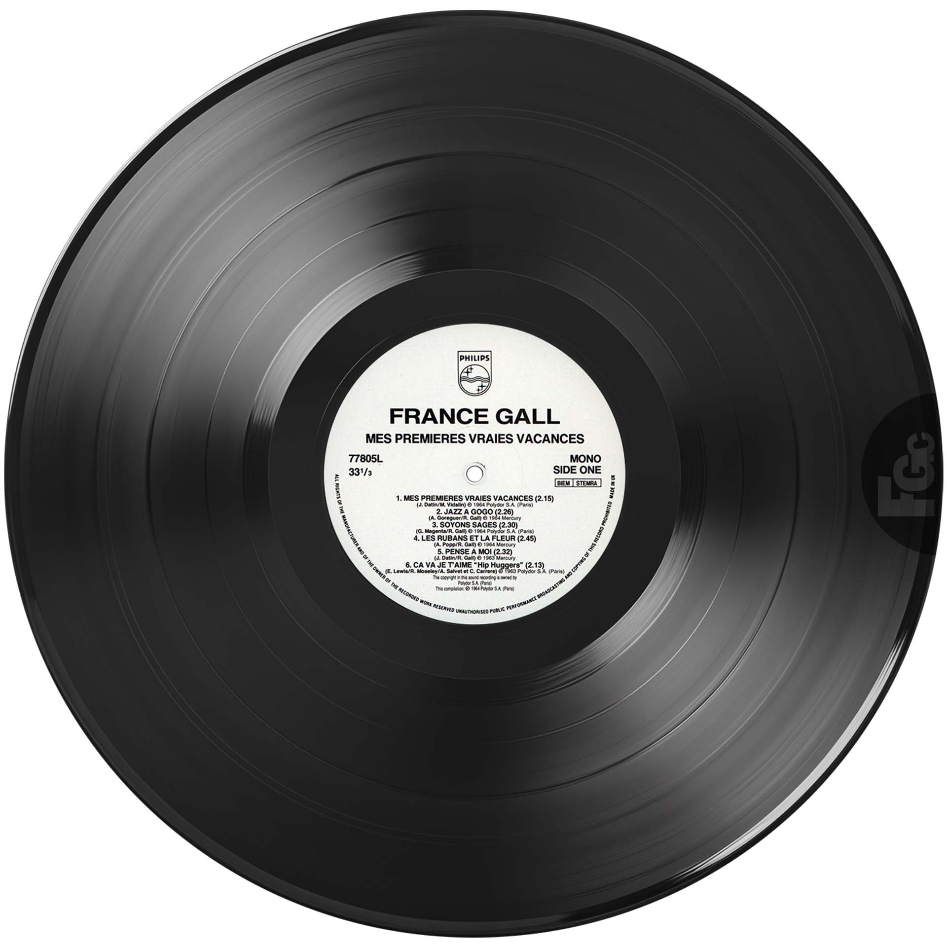 France Gall n°2 Mes premières vraies vacances LP UK 1990.