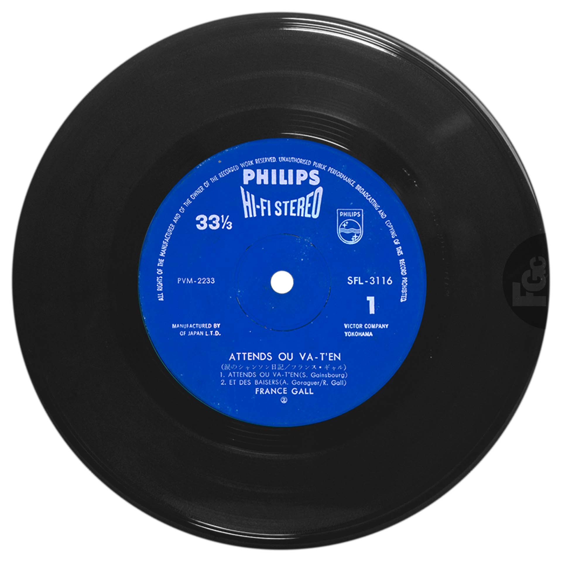 France Gall Attends ou va t’en EP Japon SFL 3116.