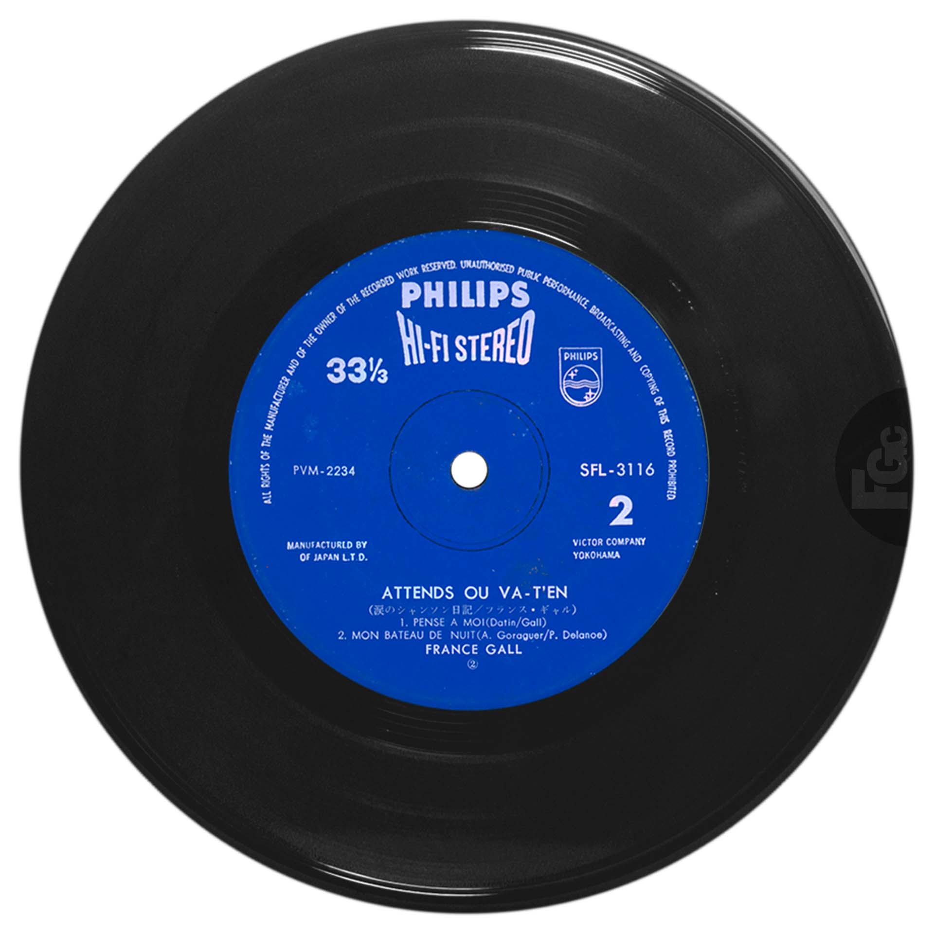 France Gall Attends ou va t’en EP Japon SFL 3116.