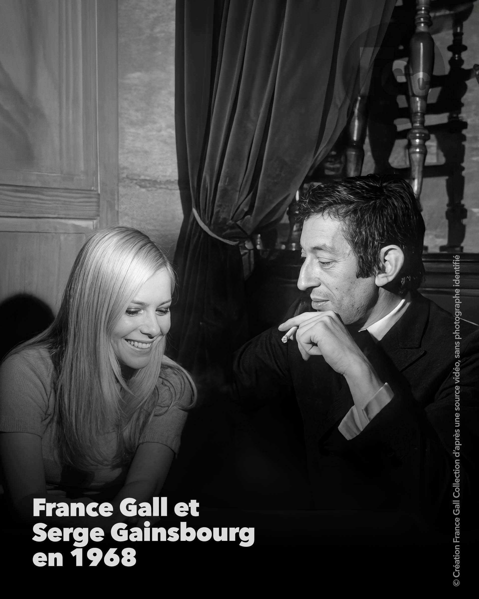 France Gall et Serge Gainsbourg dans Entrez dans la confidence en 1968