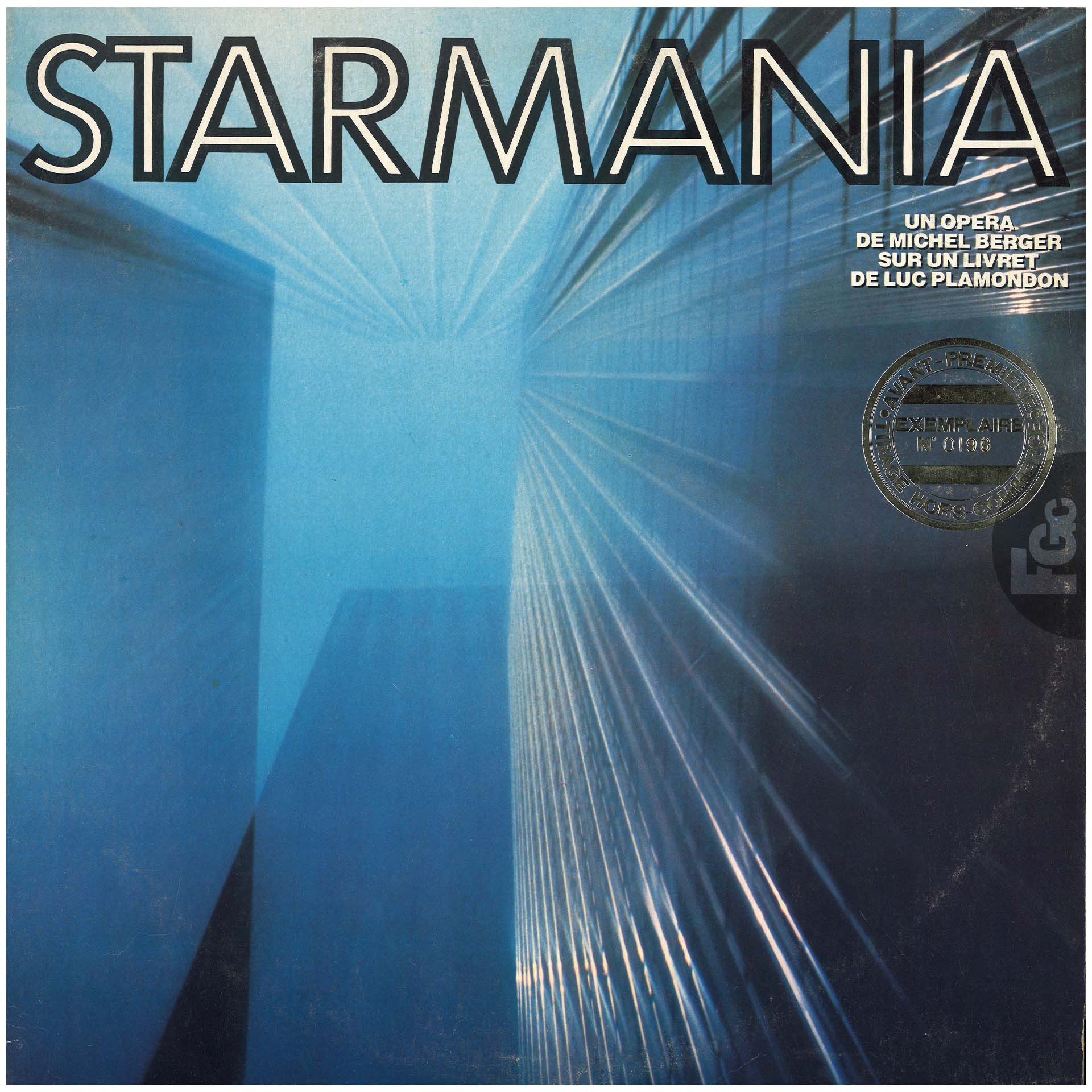 Starmania promo 0196 Allemagne 33 tours 1978.