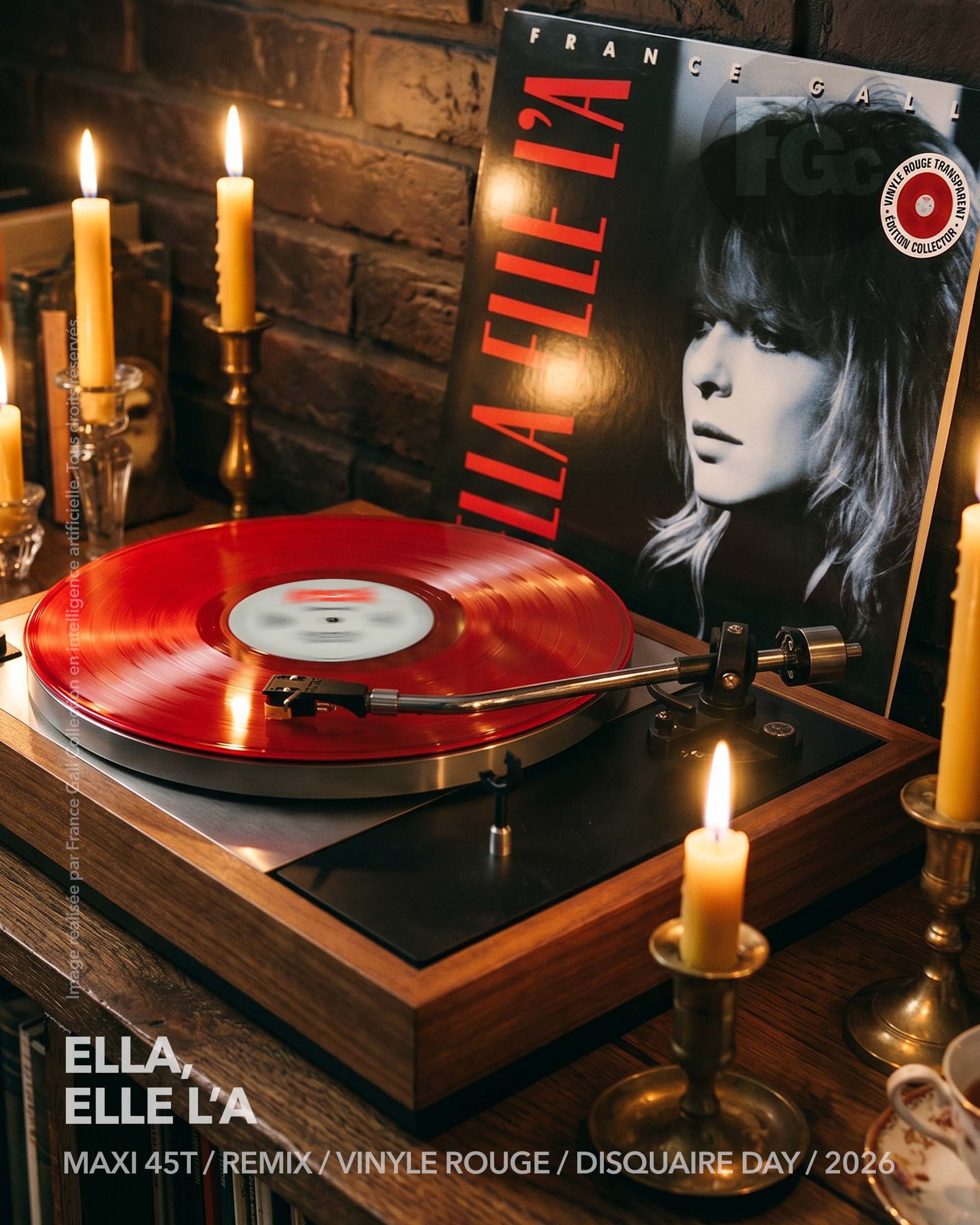 France Gall Ella, elle l’a maxi 45 tours vinyle rouge Disquaire Day 2026.