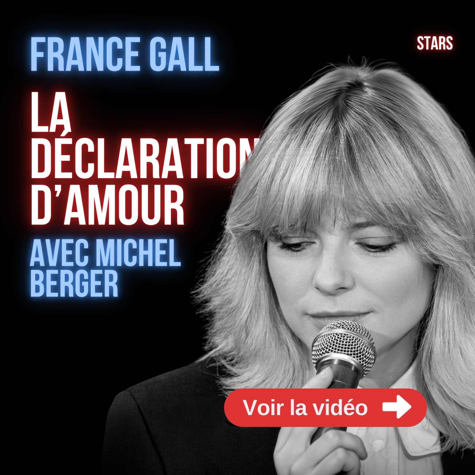 France Gall et Michel Berger chantent La déclaration d’amour dans Stars sur TF1 en 1980.