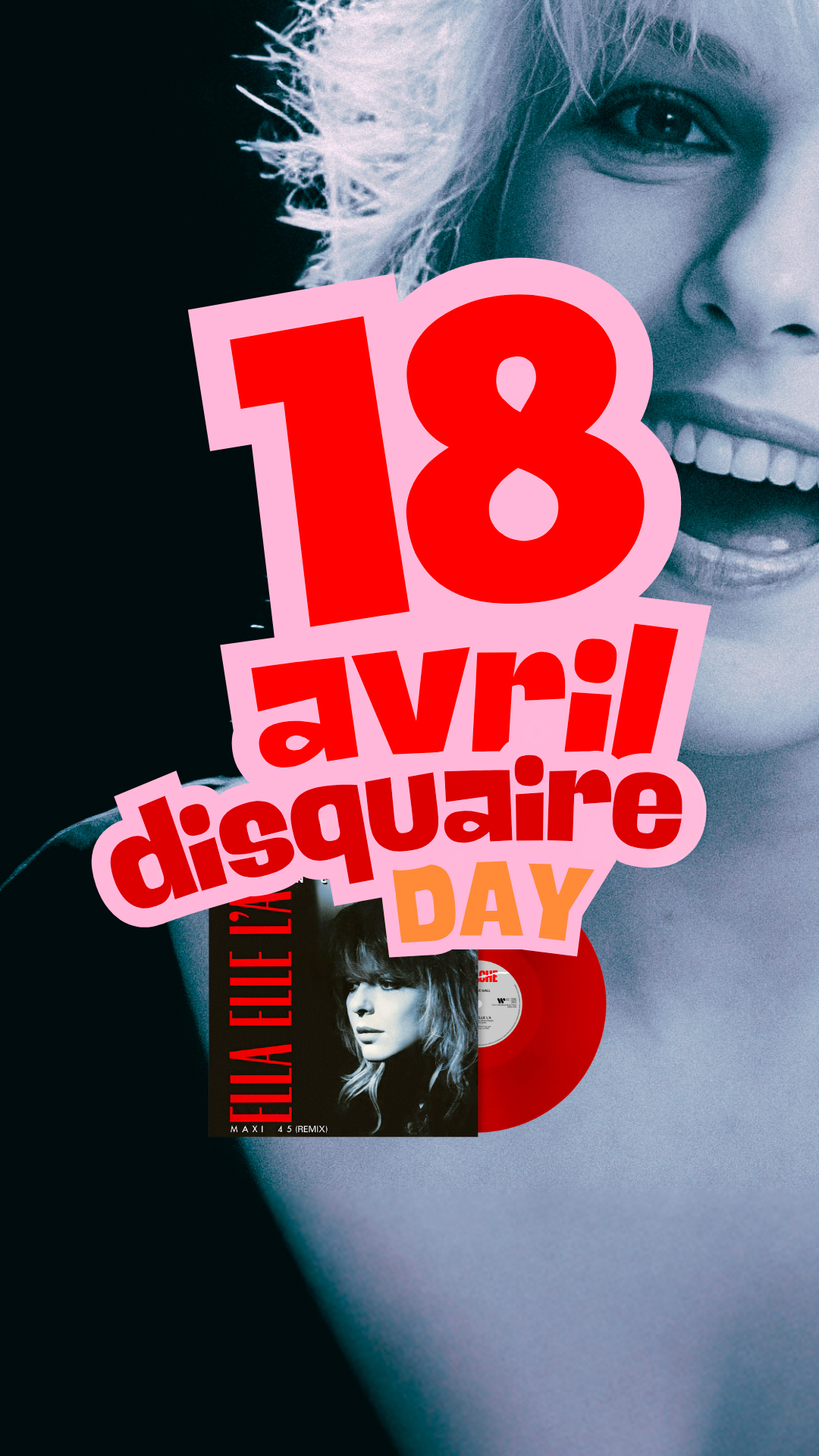 Ella, elle l’a | 45 tours maxi remix | Vinyle rouge | Disquaire Day 2026