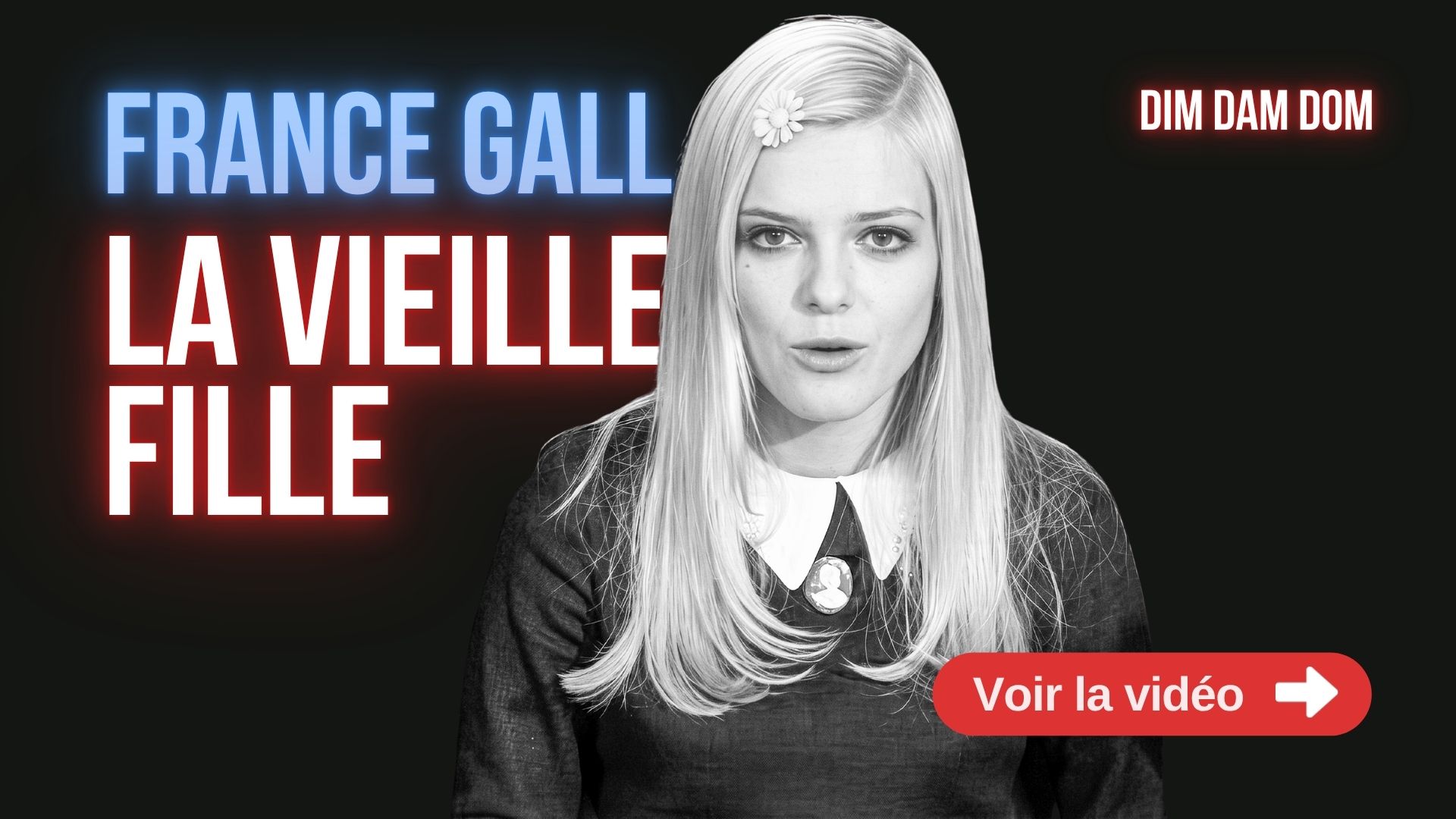 France Gall -La vieille fille- Dim Dam Dom 14 avril 1968 ORTF vidéo restaurée