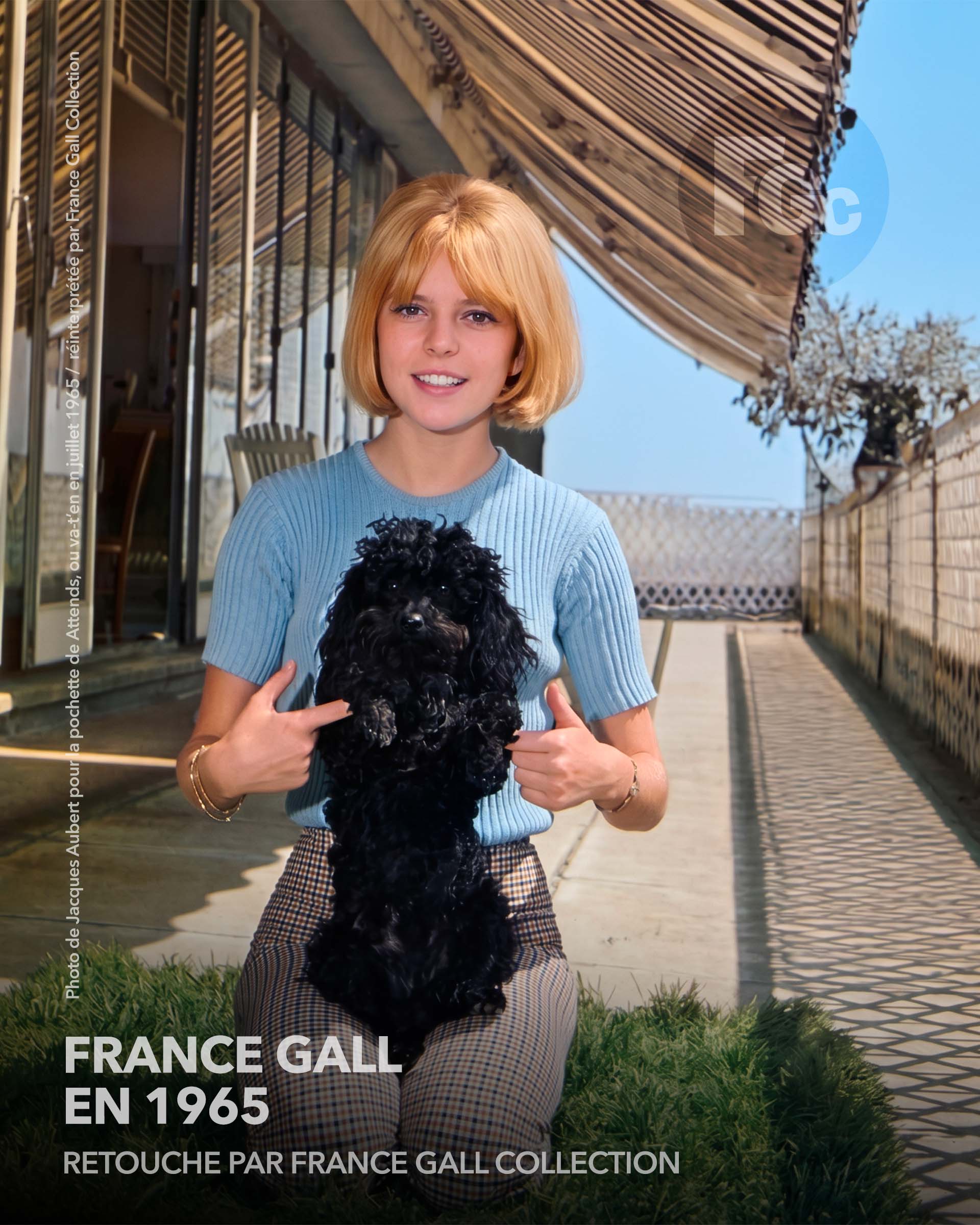 Photo de Jacques Aubert pour le disque Attends, ou va-t'en | France Gall | Super 45 tours