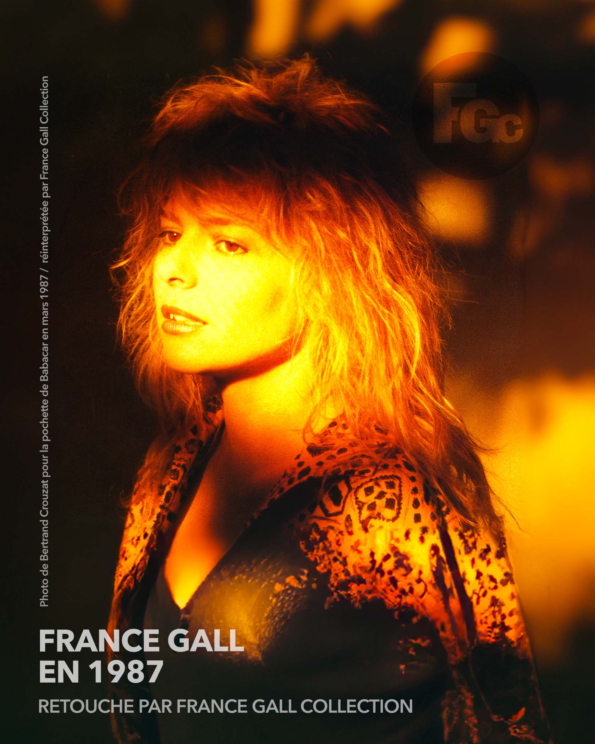 Photo de Bertrand Crouzat pour la pochette de Babacar en mars 1987 / réinterprétée par France Gall Collection