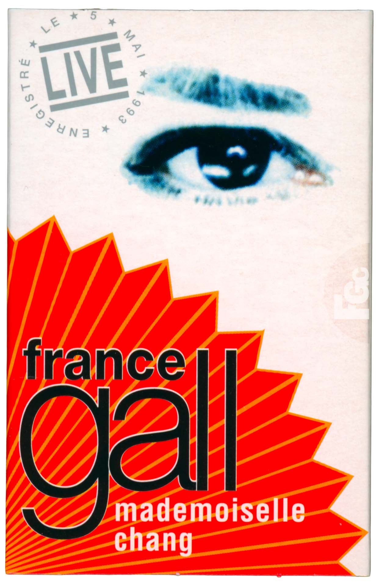 Cassette Mademoiselle Chang live France Gall Apache 1993