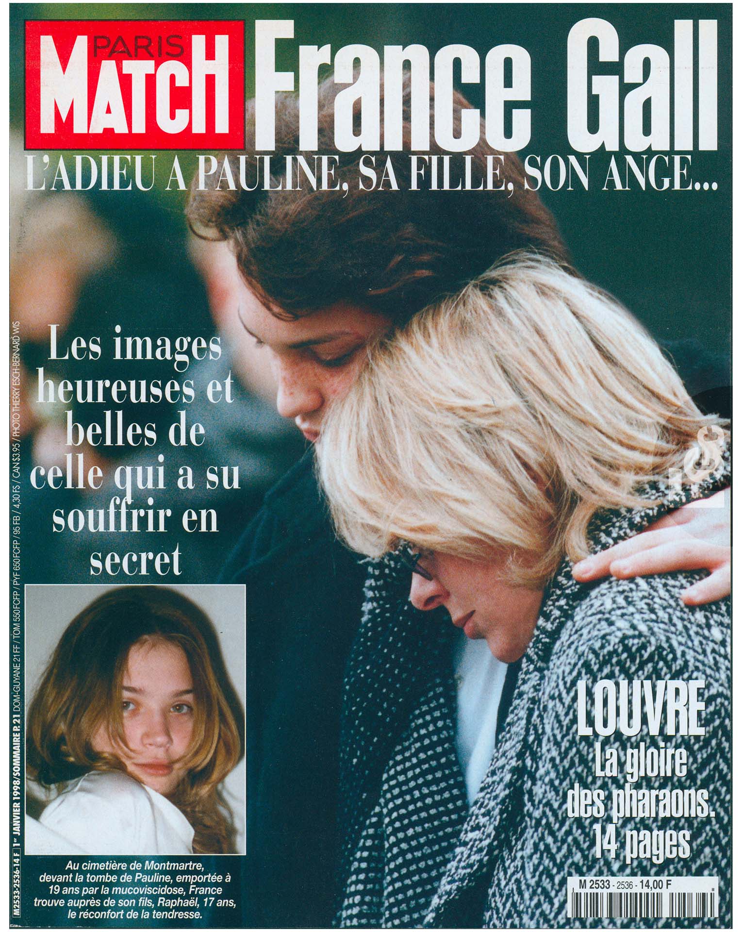 Article Paris Match 1997, France Gall et Pauline