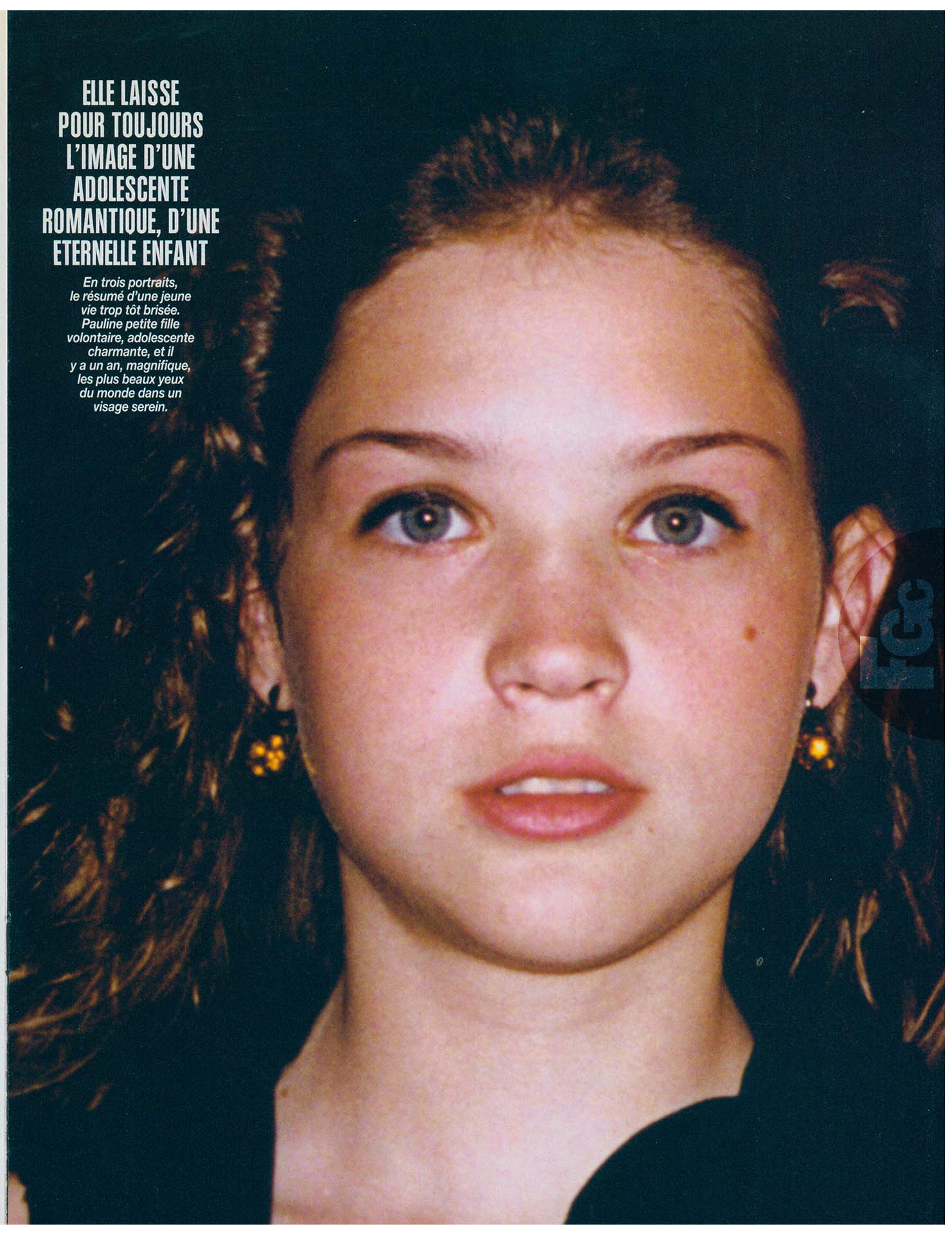 Article Paris Match 1997, France Gall et Pauline