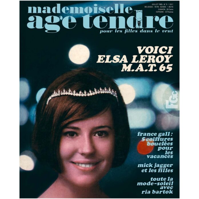 Mes cheveux pour l'été | France Gall | Mademoiselle âge tendre n°9 | Juillet 1965 Article Mademoiselle âge tendre 1965, France Gall coiffures été