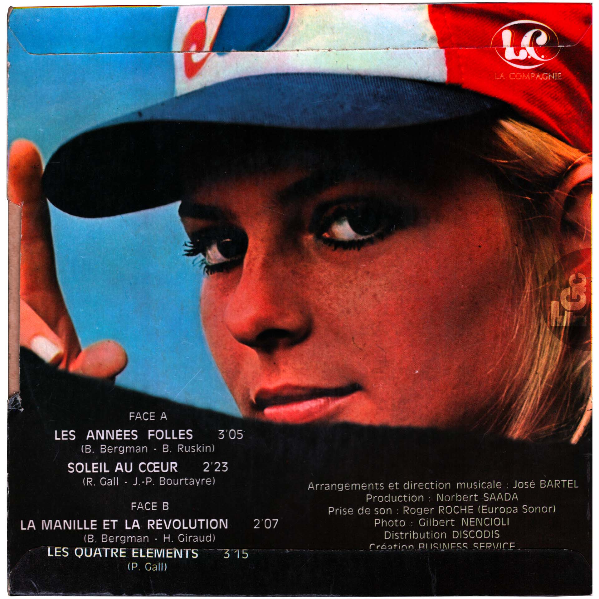 EP Les années folles France Gall La Compagnie EP 104 1969 rondelle bleue
