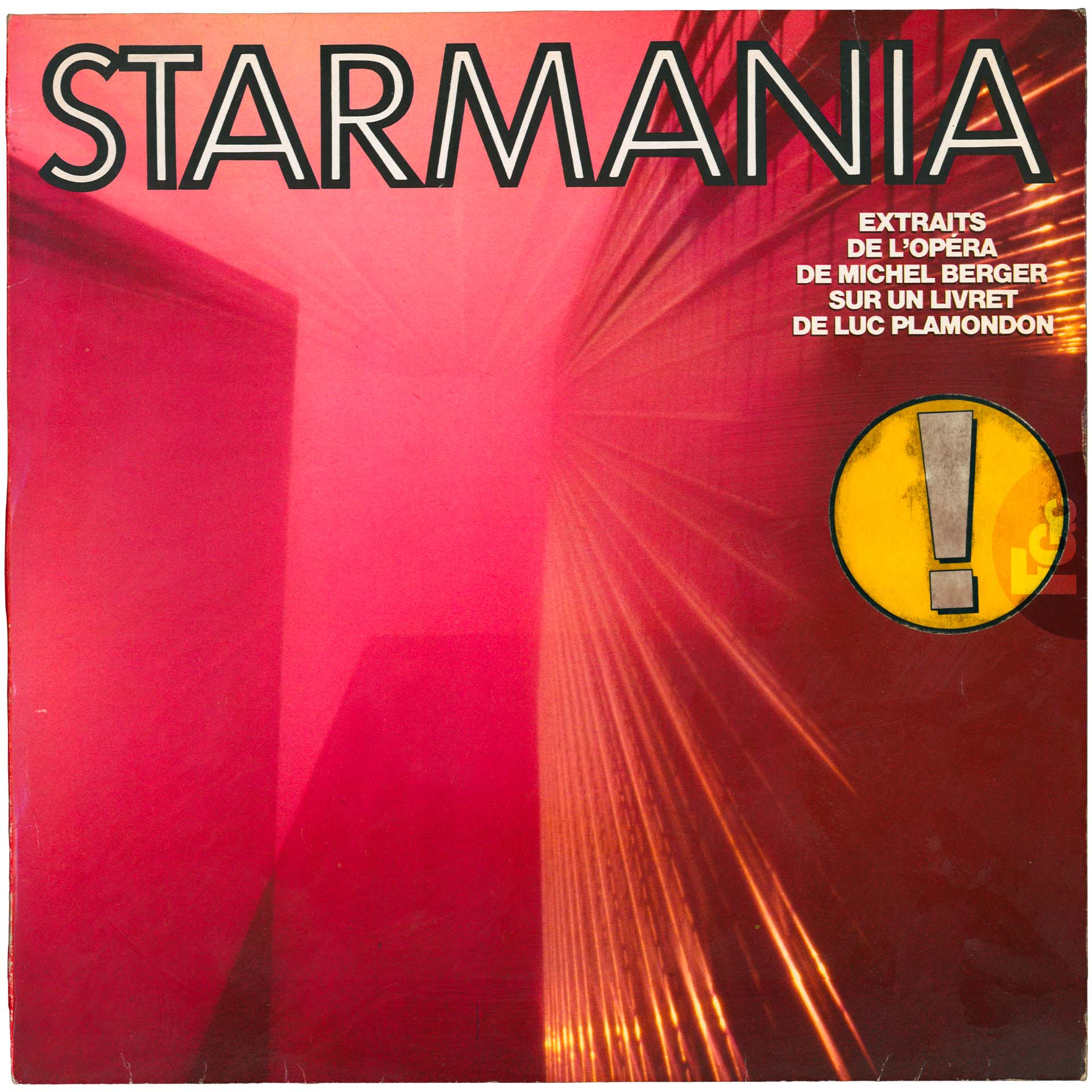 33 tours Starmania pochette rouge Allemagne WEA 240 503-1 1984