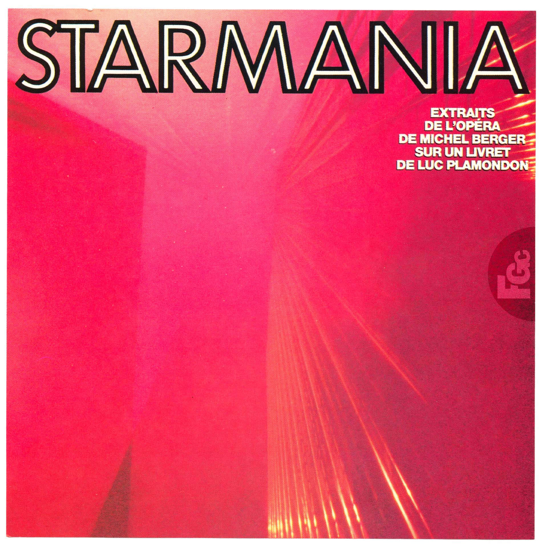 CD Starmania pochette rouge France WEA 240 503-2 1984