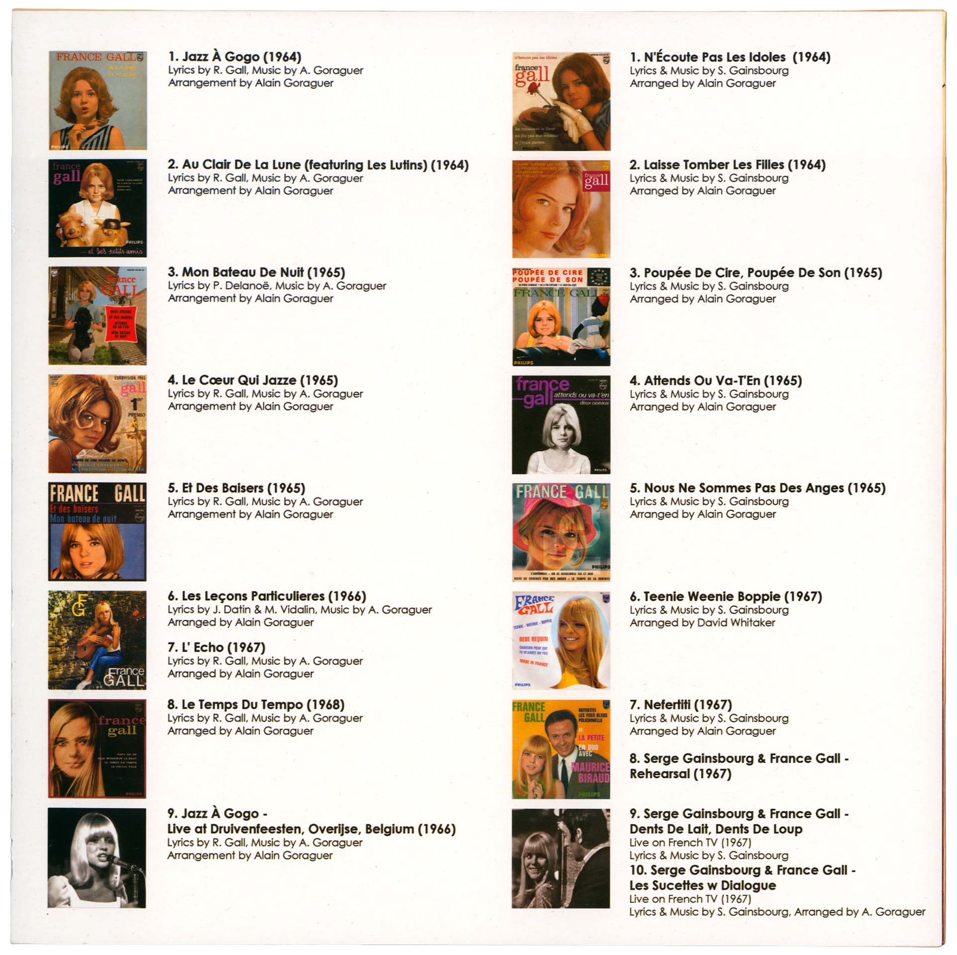 33 tours File Under France Gall Serge Gainsbourg Alain Goraguer 2021 vinyle jaune