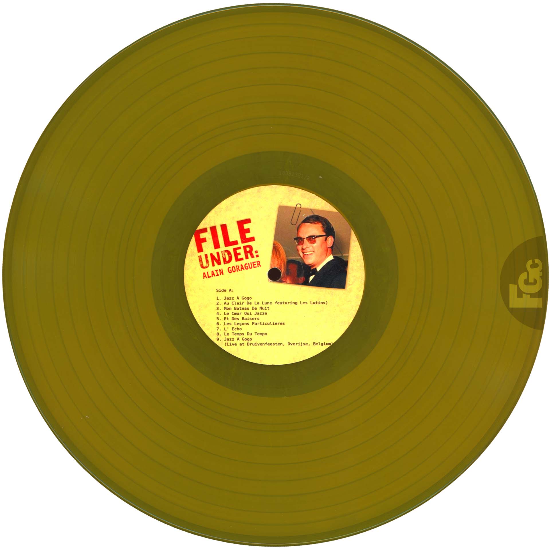 33 tours File Under France Gall Serge Gainsbourg Alain Goraguer 2021 vinyle jaune